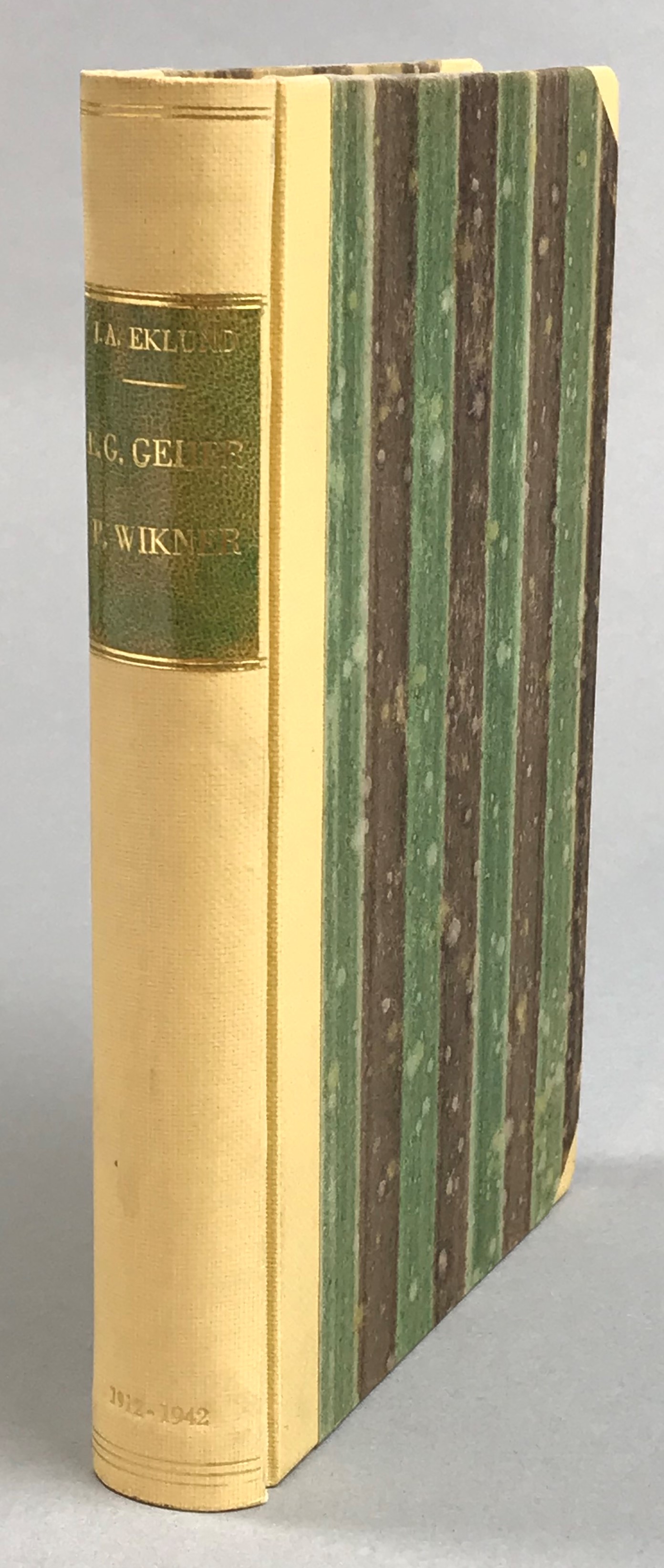 Erik Gustaf Geijer. [Anteckningar]. [Utg. av] A.-B. Svenska Kyrkans Diakonistyrelses Bokförlag. [bunden med:] Pontus Wikner. [Utg. av] Sveriges Kristliga Studentrörelses förlag.