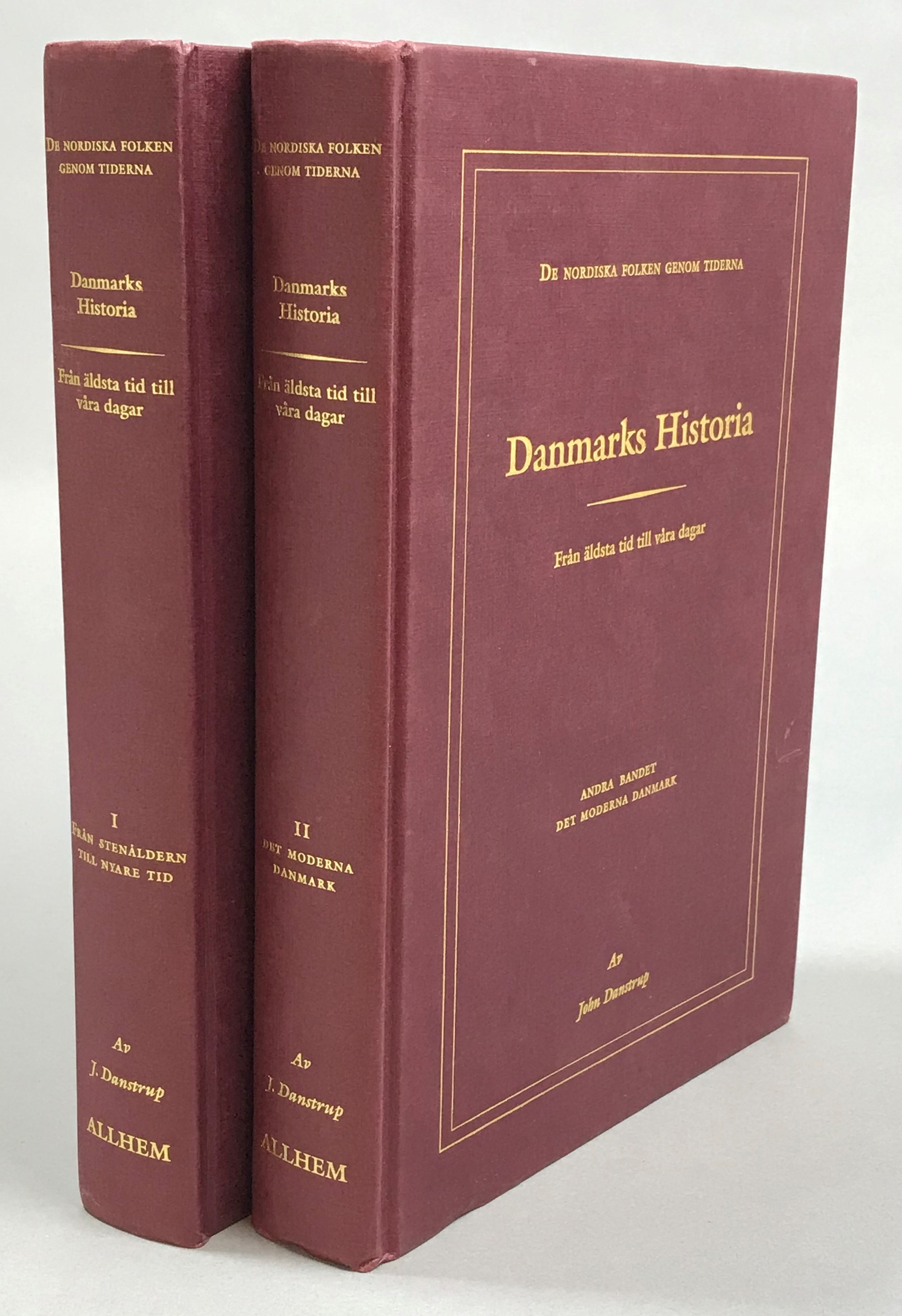 Danmarks Historia från äldsta tid till våra dagar. Första bandet. Från stenåldern till nyare tid. [... Andra bandet. Det moderna Danmark]. [Översättning av Vera Olinder].