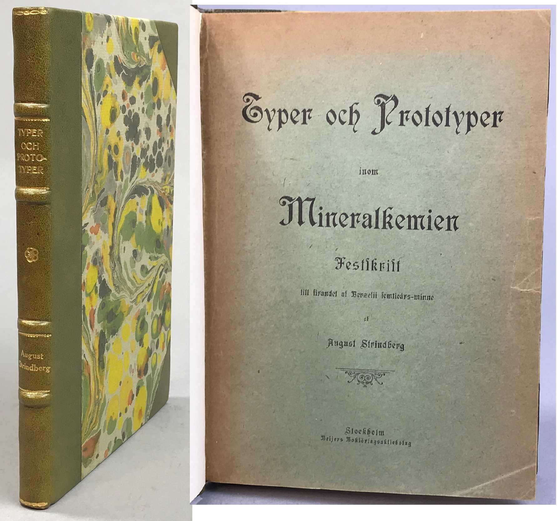 Typer och prototyper inom mineralkemien. Festskrift till firandet af Berzelii femtioårs-minne. [Utg. av] C. & E. Gernandts Förlags Aktiebolag.