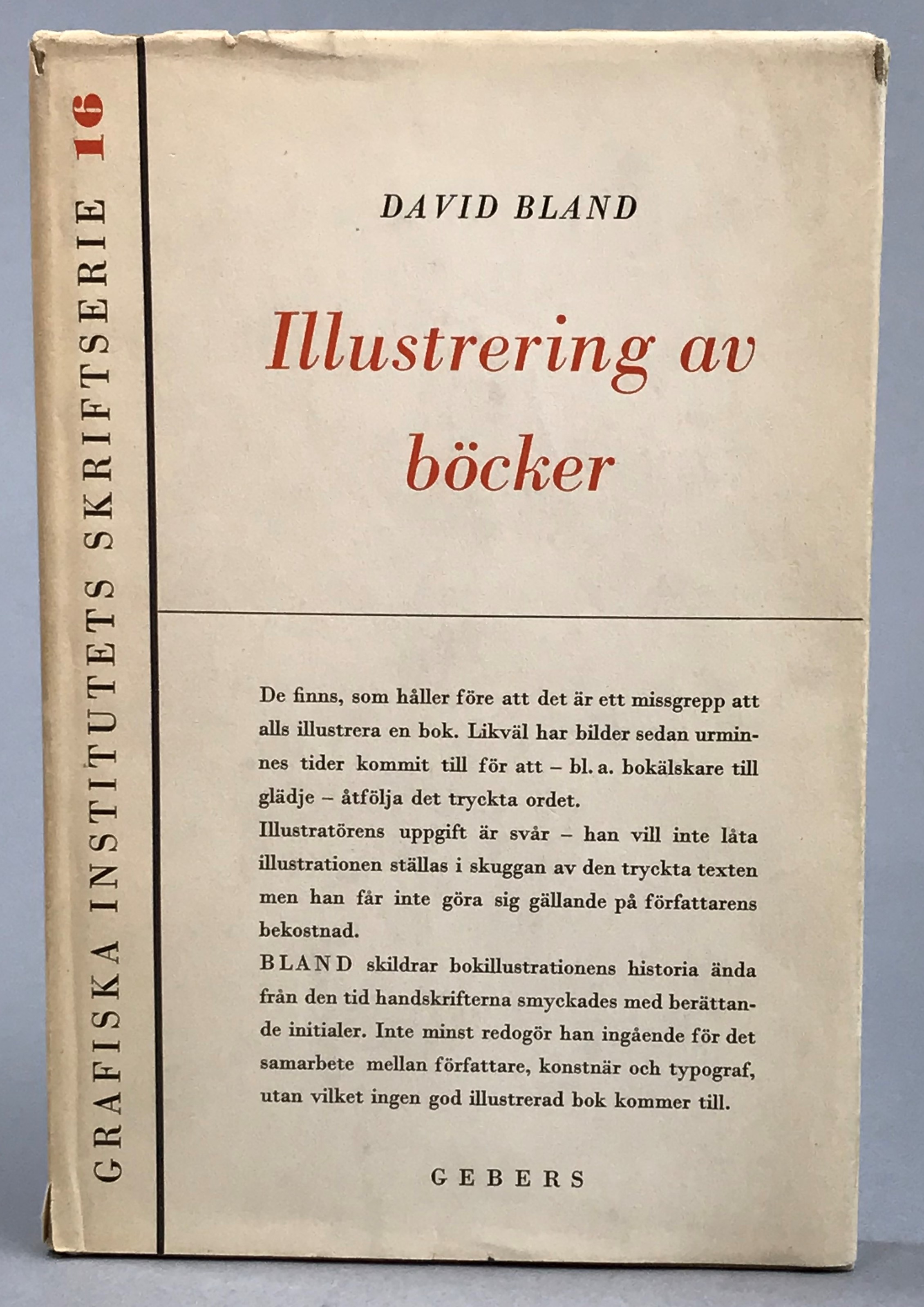 Illustrering av böcker. [Utg. av] Gebers.