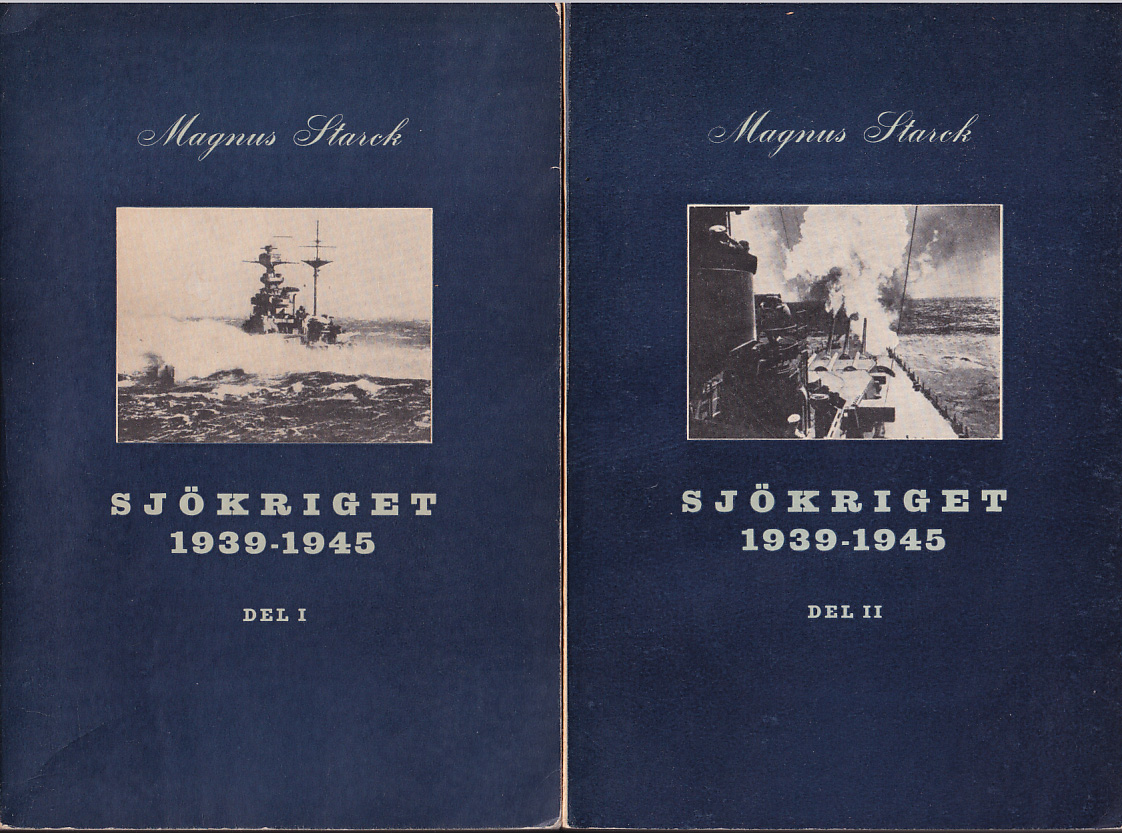Sjökriget 1939-1945. Del I. Kriget på västra halvklotet. [... Del II. Kriget i Stilla Havet och Indiska Oceanen. [Utg. av] Marinlitteraturföreningens Förlag.