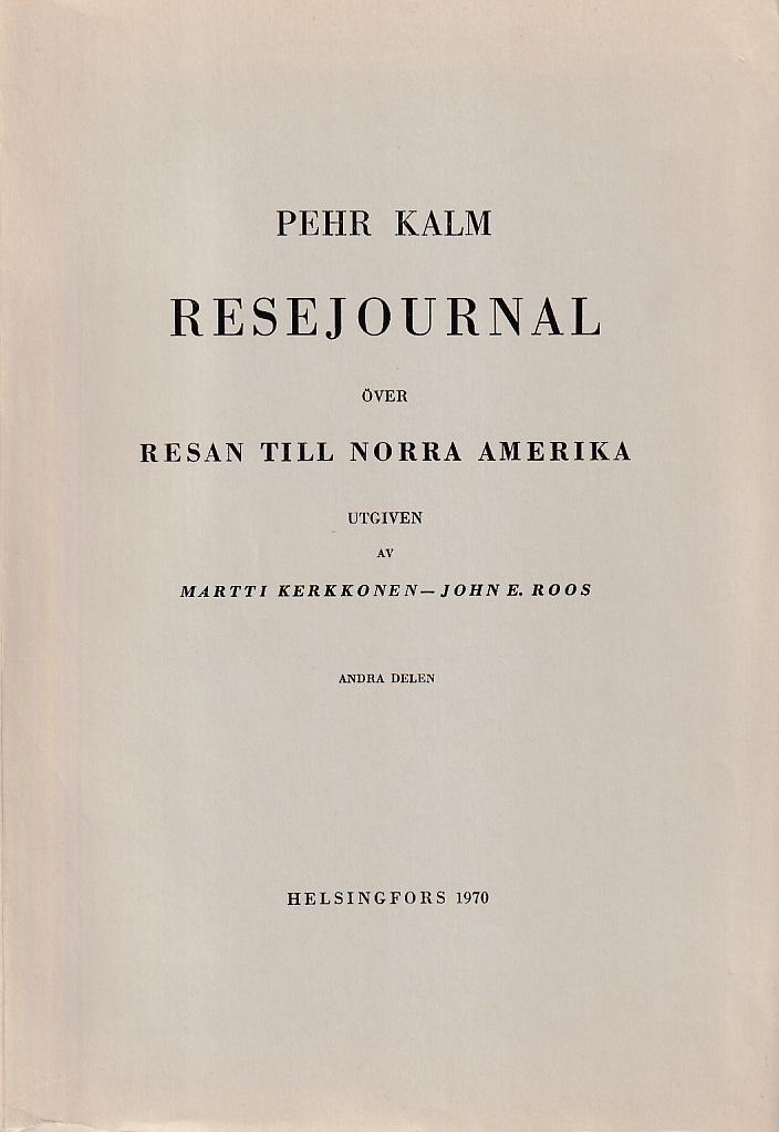 Resejournal över resan till norra Amerika. Andra delen.