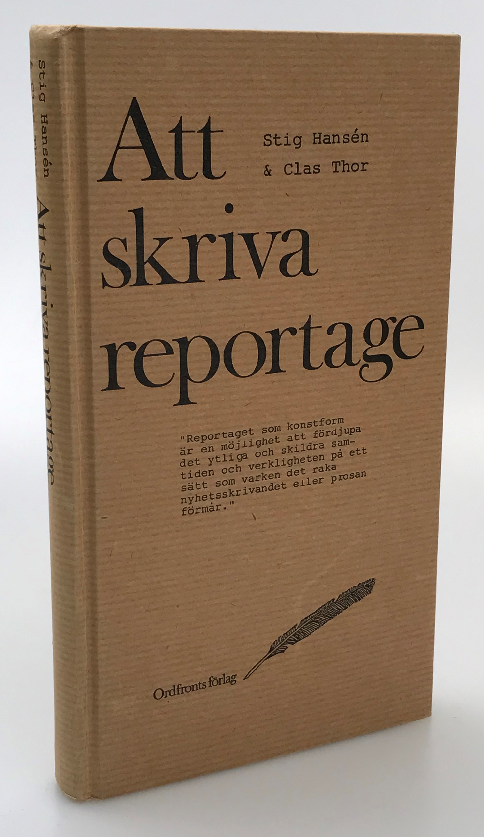 Att skriva reportage.