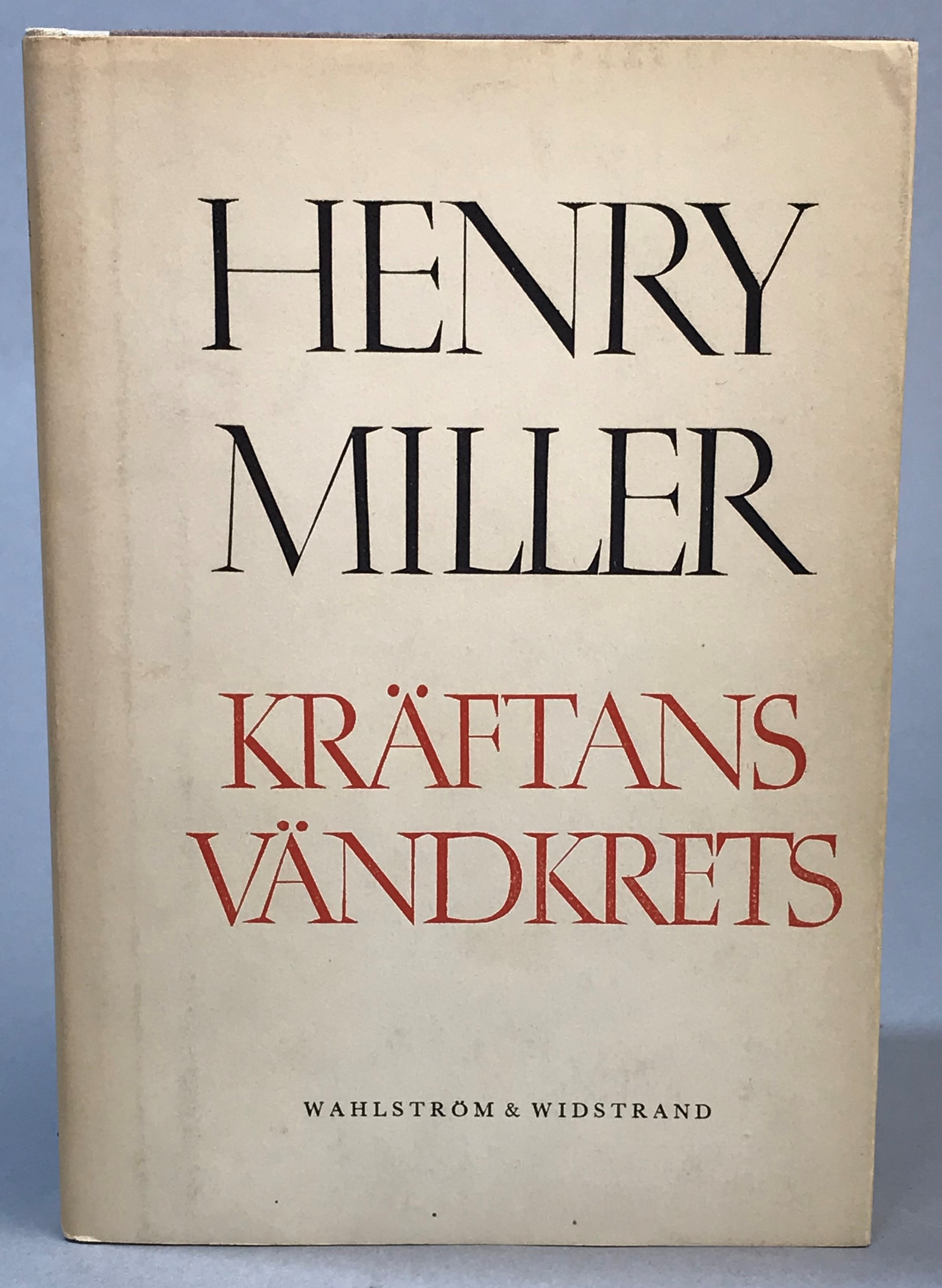 Kräftans vändkrets. [Utg. av] Wahlström & Widstrand.