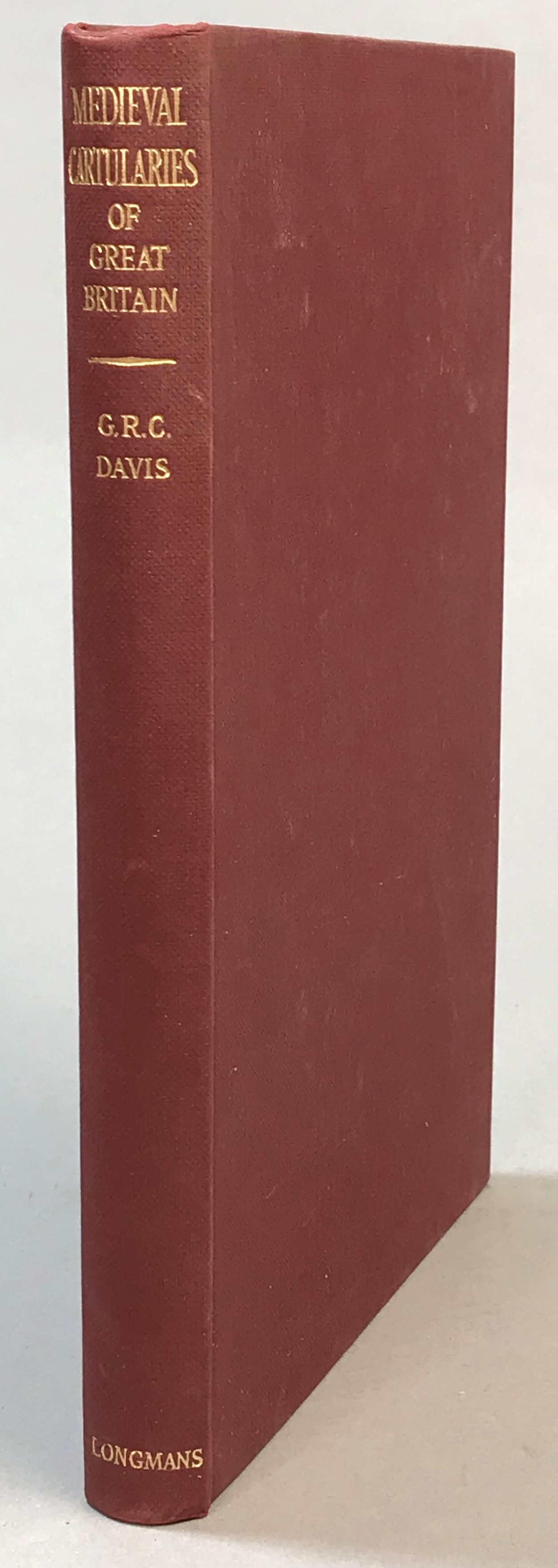 Medieval cartularies of Great Britain. A short catalogue.