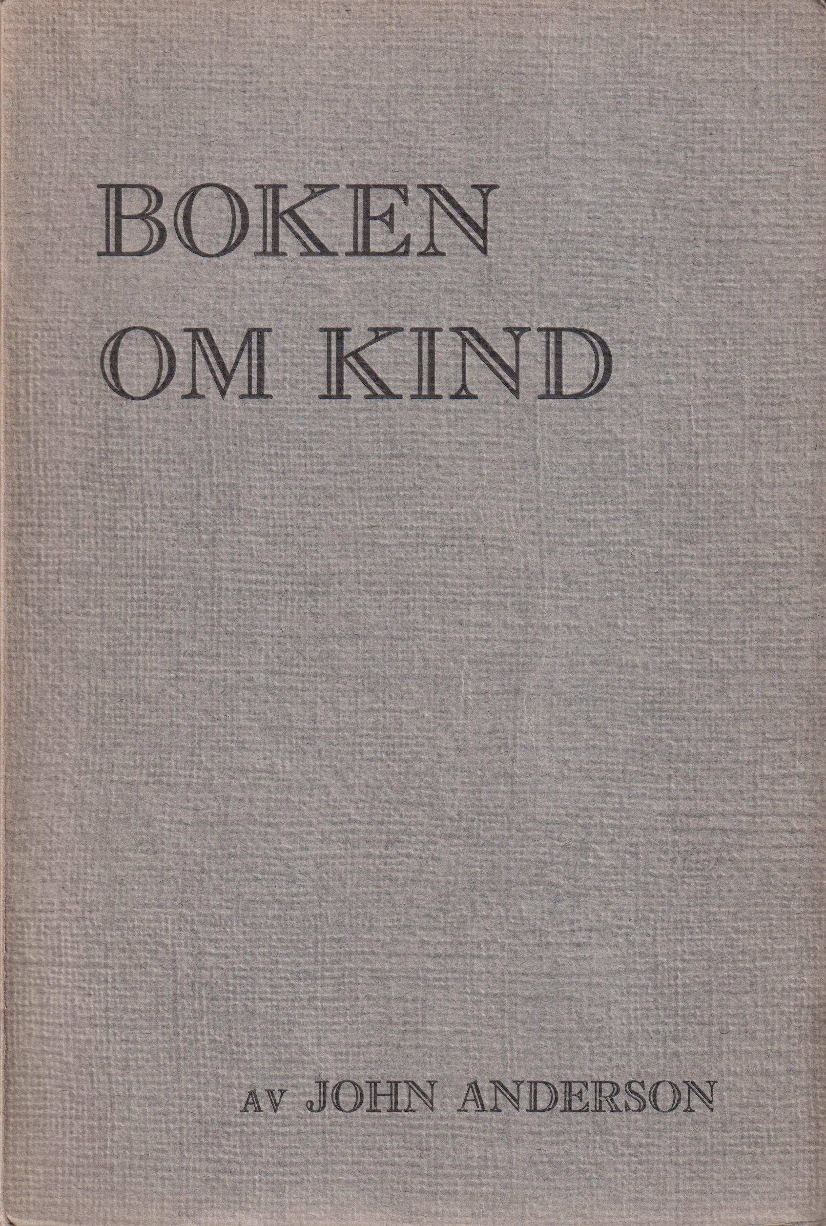 Boken om Kind.