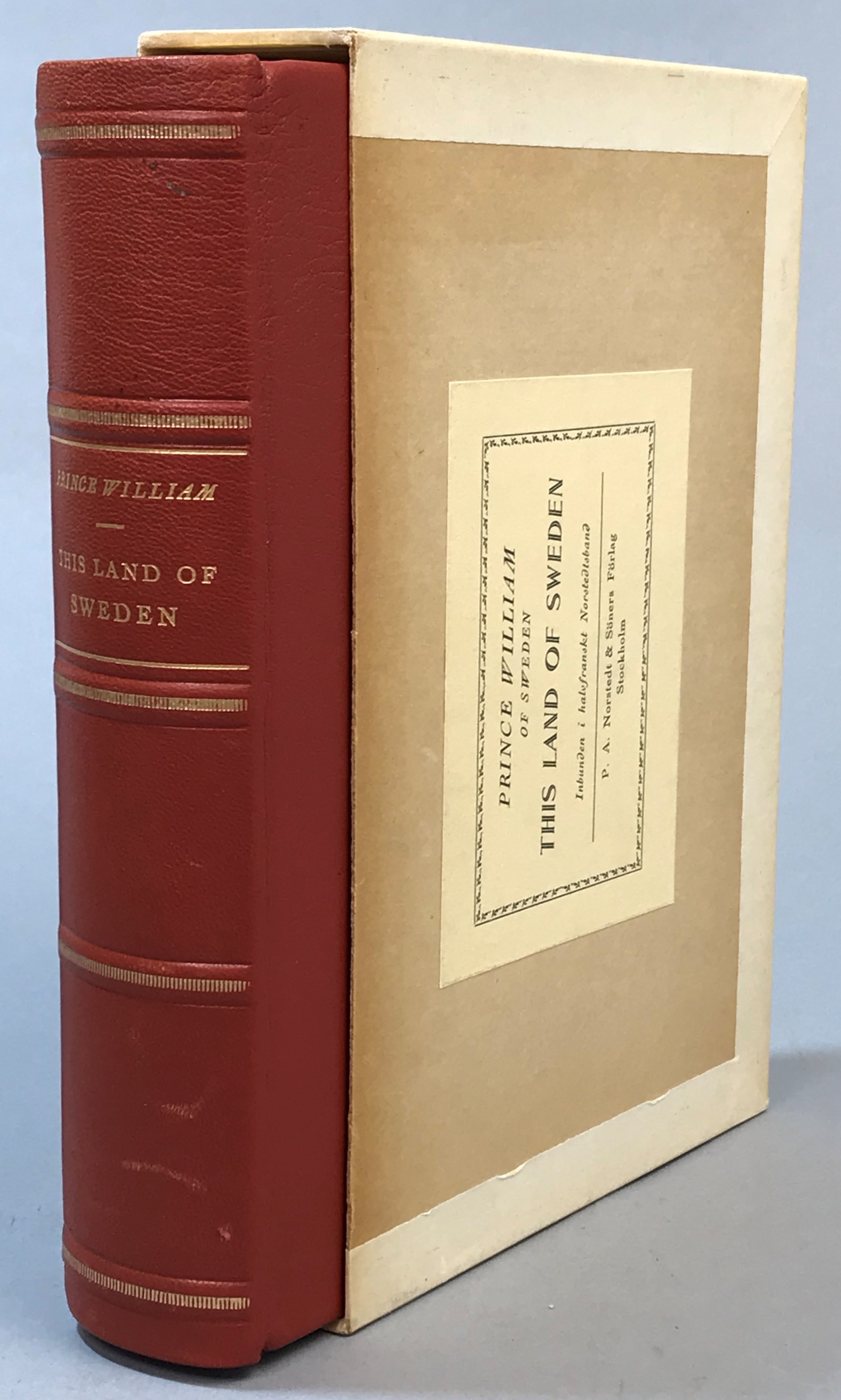 This land of Sweden. By prince William of Sweden. Second edition. [Utg. av] P.A. Norstedt & Söners förlag.