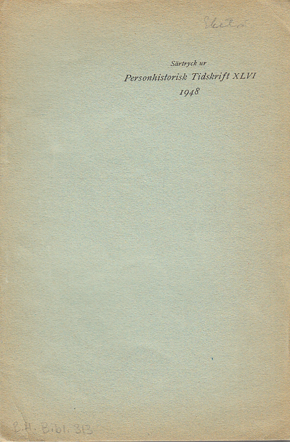 Förväxlings- och identifieringsproblem, 1. Sven Månsson Rospigg, adlad Eketrä, och Sven Månsson (Somme) till Västerby. (Särtryck ur Personhistorisk Tidskrift, årg. 46, 1948).