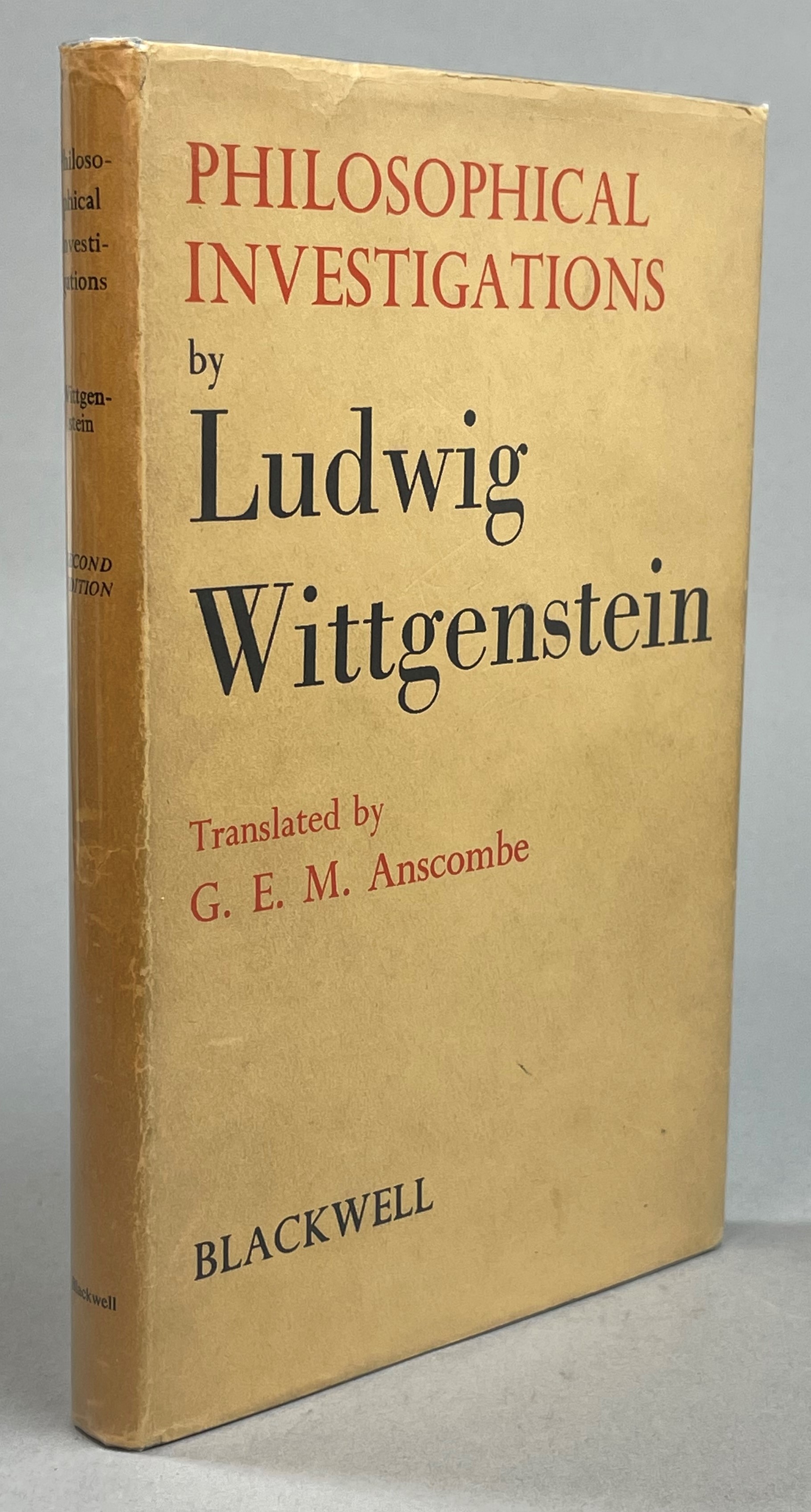 Philosophical Investigations. Translated by G.E.M. Anscombe.