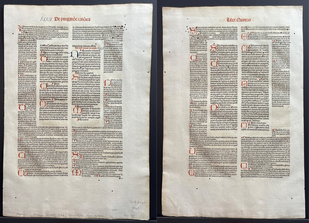 Decretales cum glossa. Comm: Bernardus Parmensis.