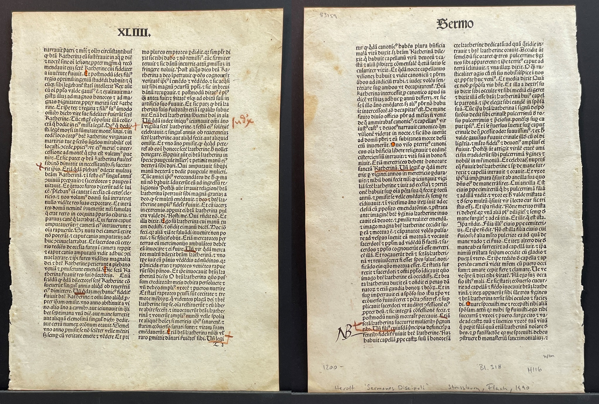Sermones Discipuli de tempore et de sanctis cum promptuario exemplorum et miraculis Beatae Mariae Virginis.