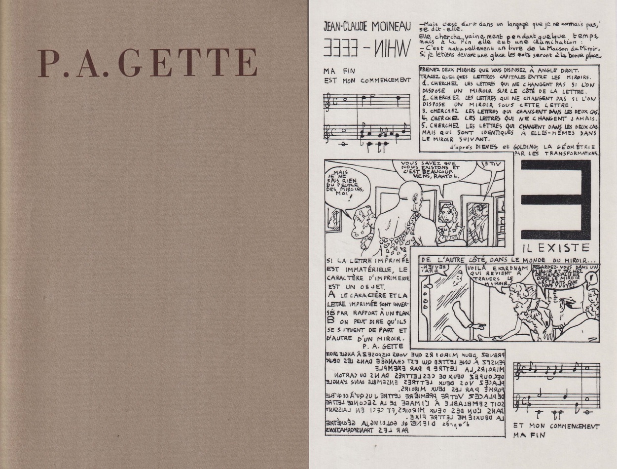 P.A. Gette. Editions du MIROIR.