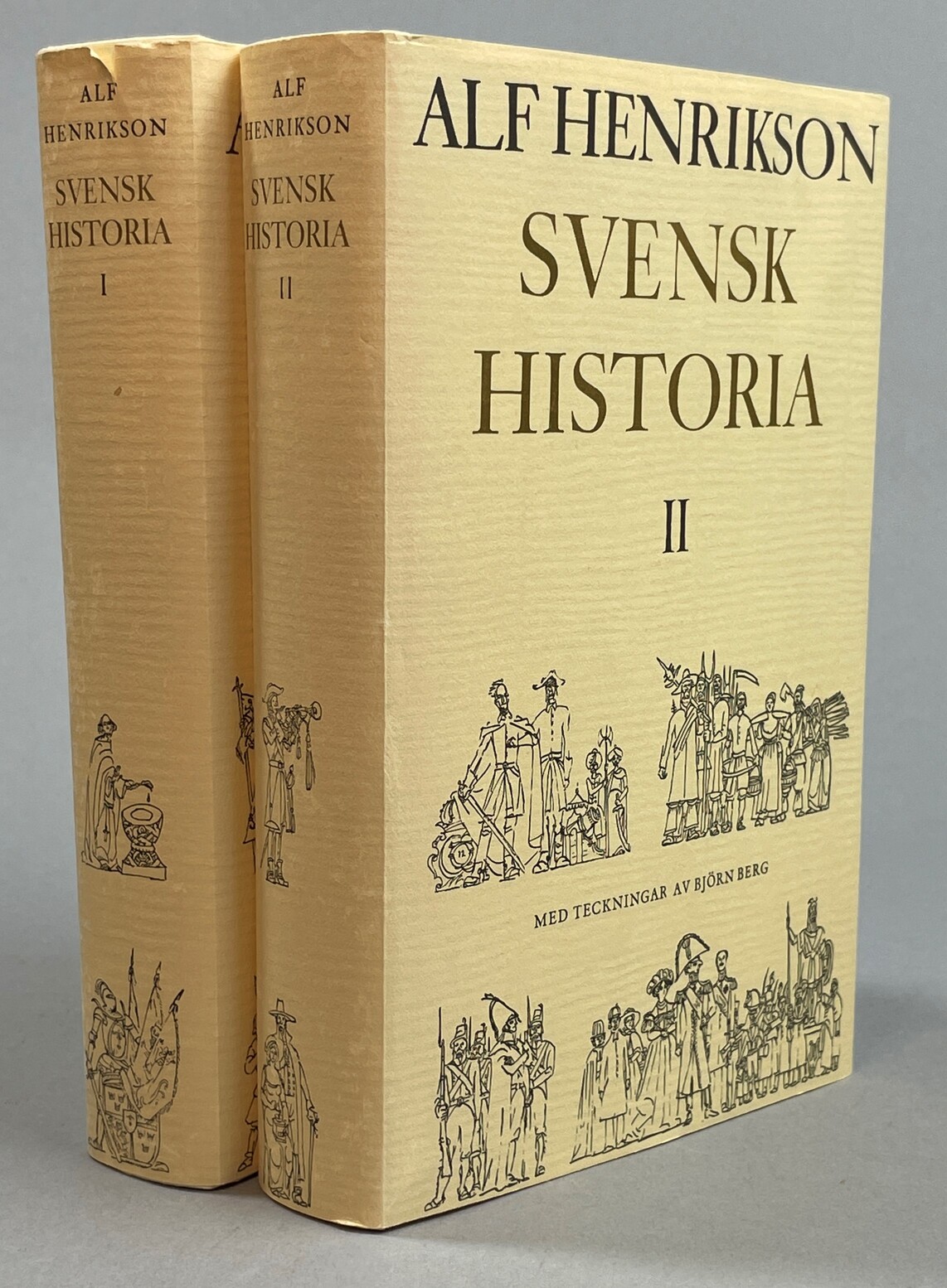 Svensk historia. I-II. Med teckningar av Björn Berg. [Utg. av] Bonniers.