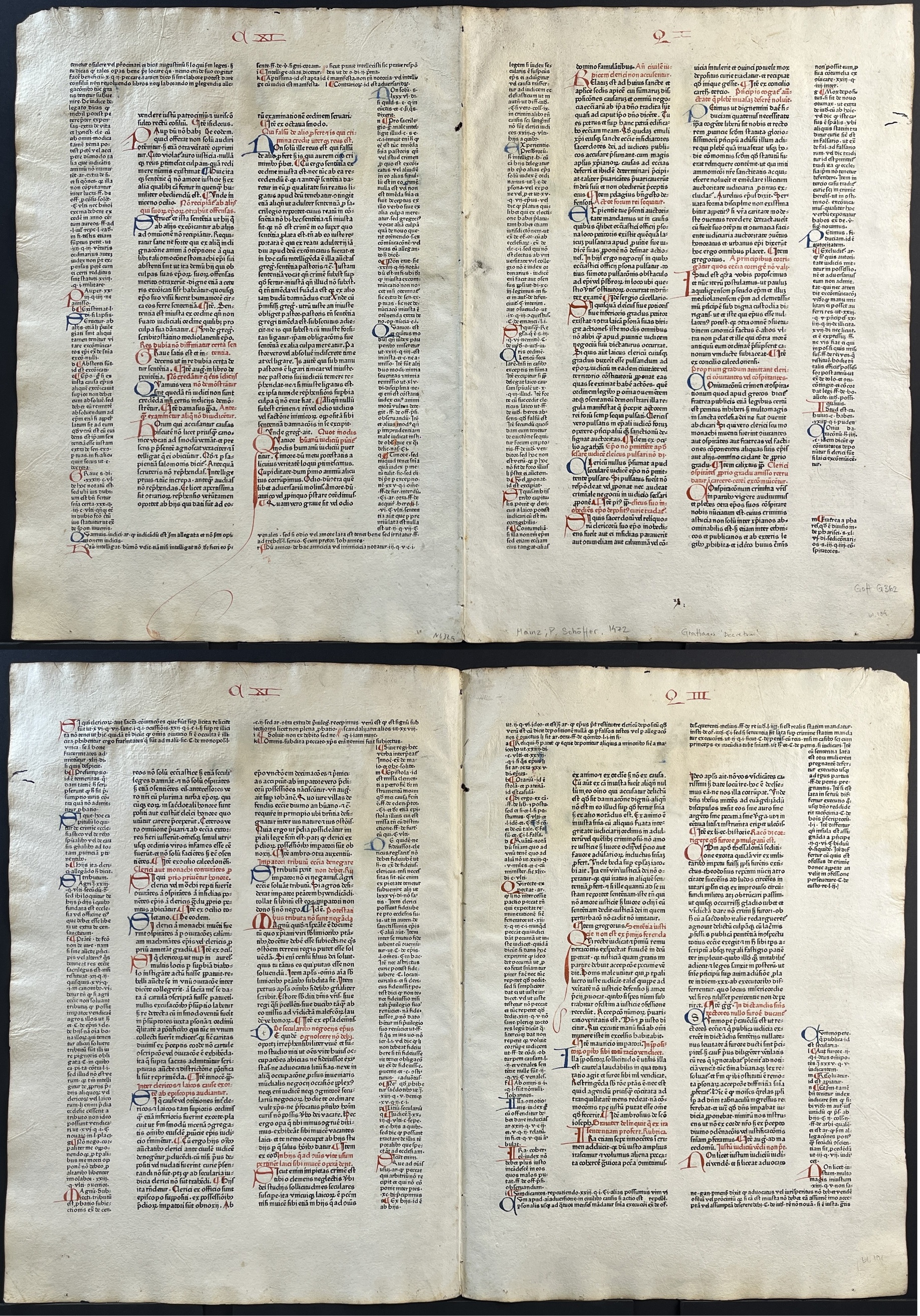 Biblia latina. With the Glossa ordinaria attributed to Walafrid Strabo and others, and the interlinear gloss of Anselm of Laon.