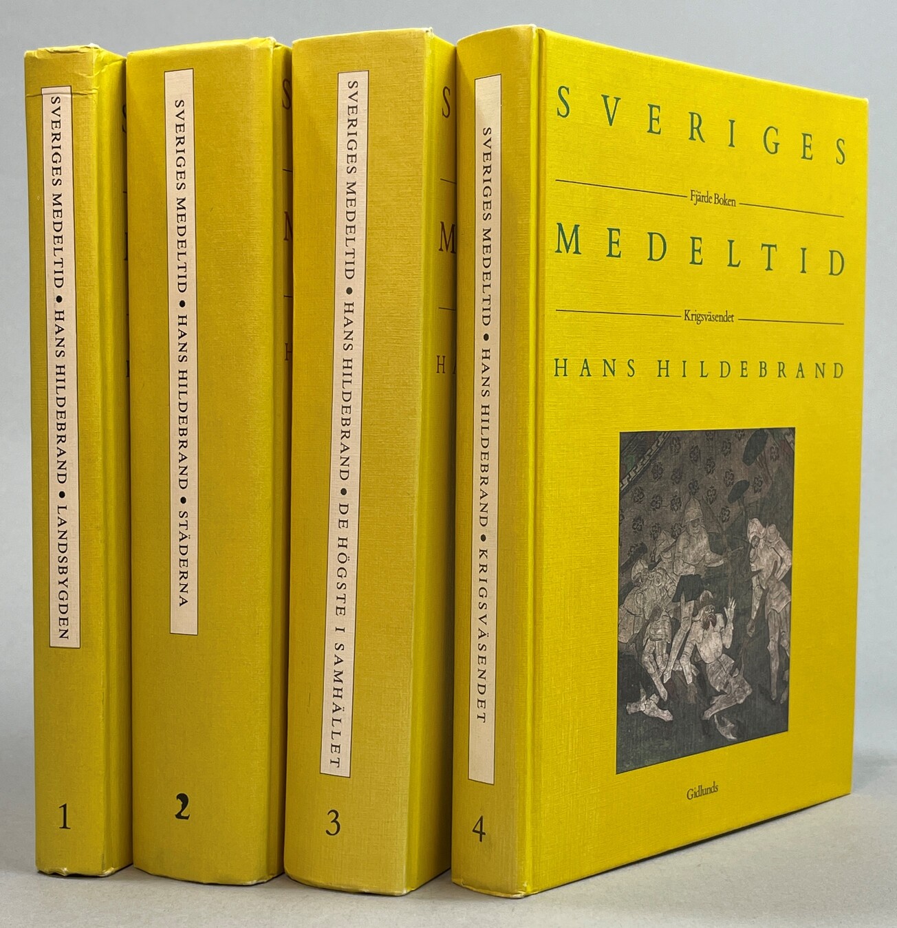 Sveriges medeltid. Första boken. Landsbygden. [... Andra boken. Städerna; ... Tredje boken. De högste i samhället; ... Fjärde boken. Krigsväsendet]. [Utg. av] Gidlunds.