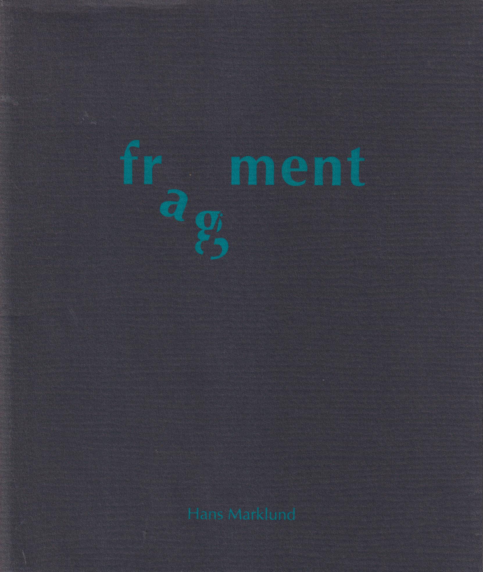 Fragment. Bilder av papper med tryck 1971-1991.