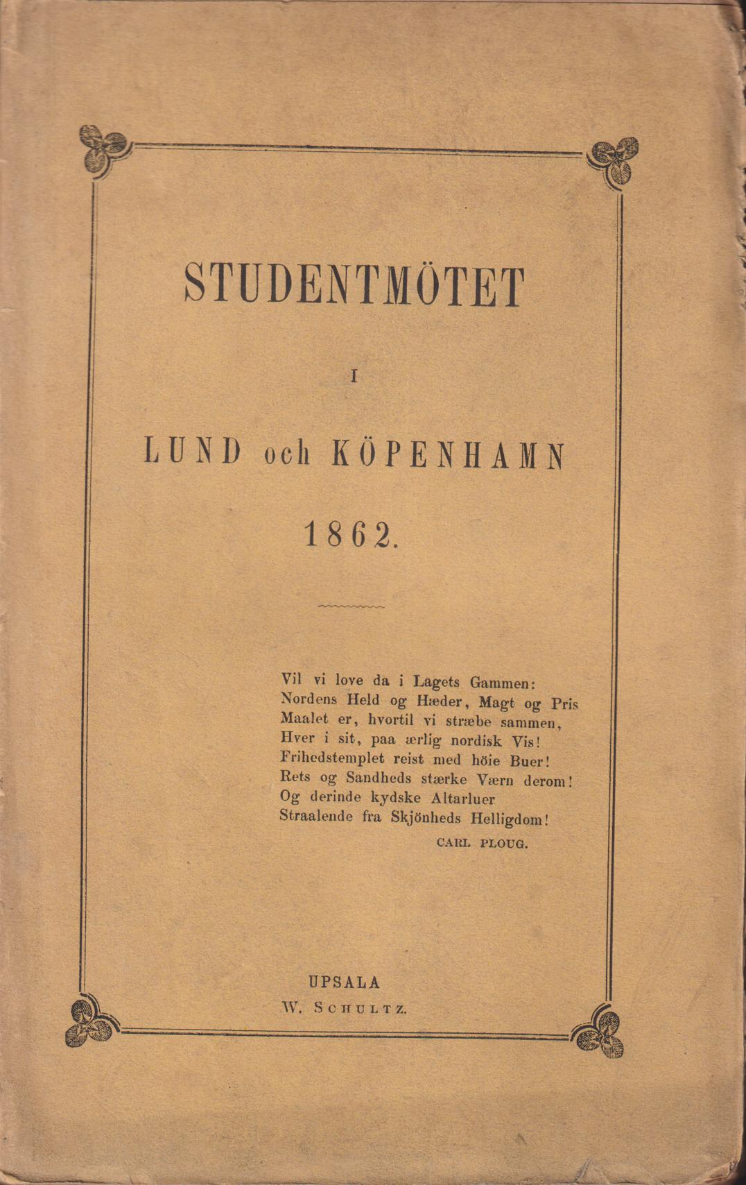 Studentmötet i Lund och Köpenhamn 1862.