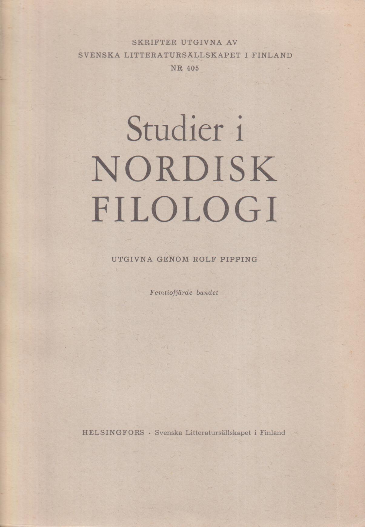 Ordstudier i Fredmans epistlar.