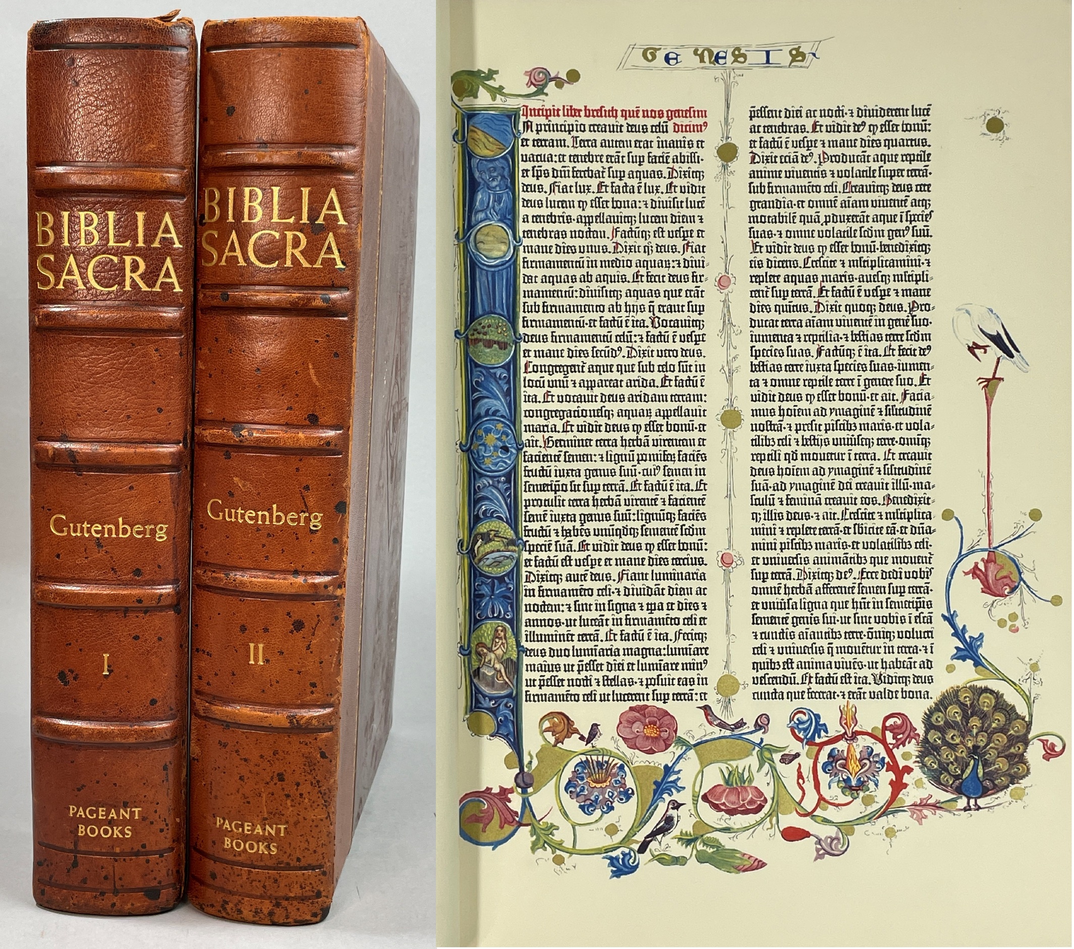 Biblia Sacra [facsimile of the Gutenberg Bible].