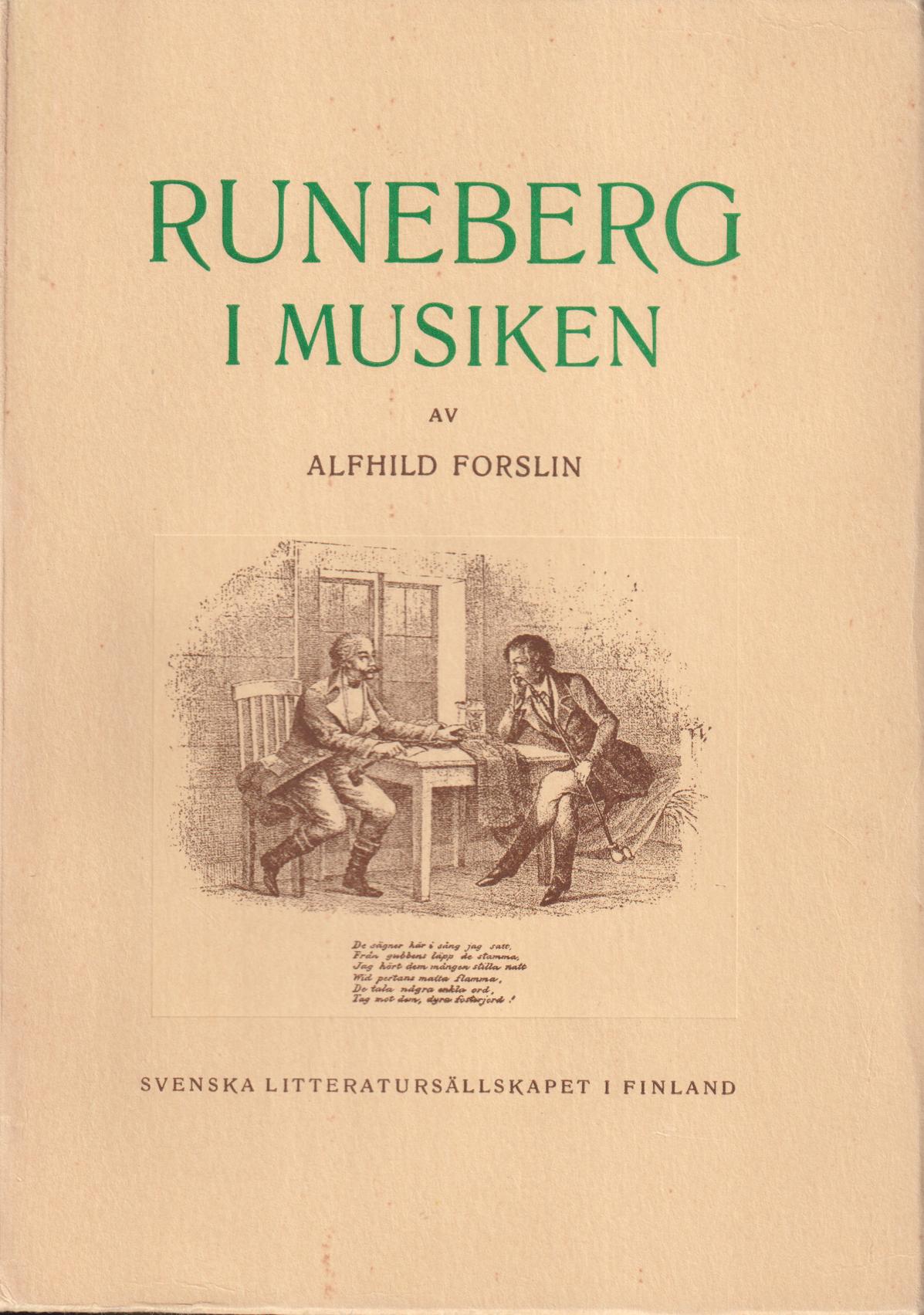 Runeberg i musiken. Bibliografi med kommentarer och historisk översikt.