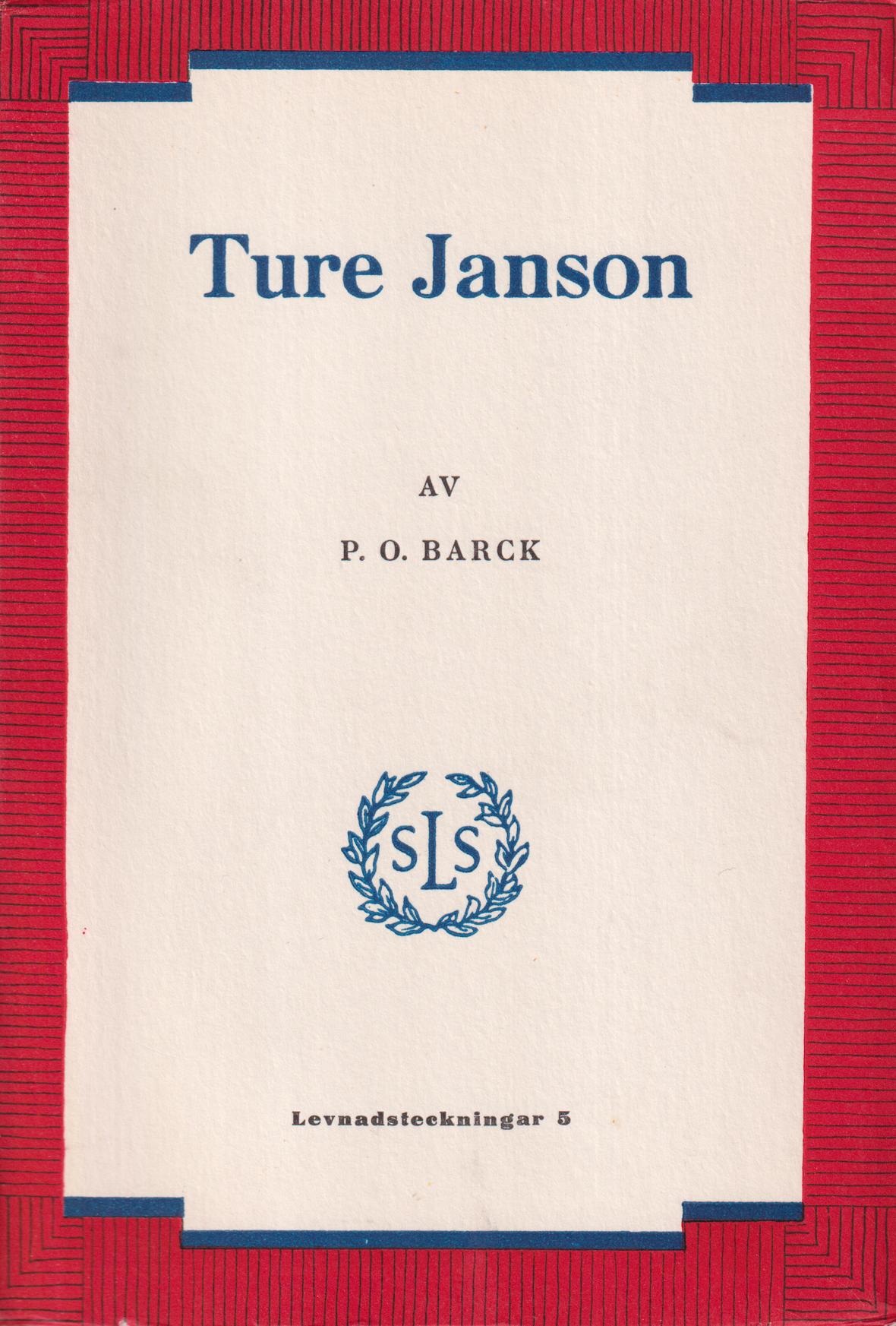 Ture Janson. Författaren och journalisten.