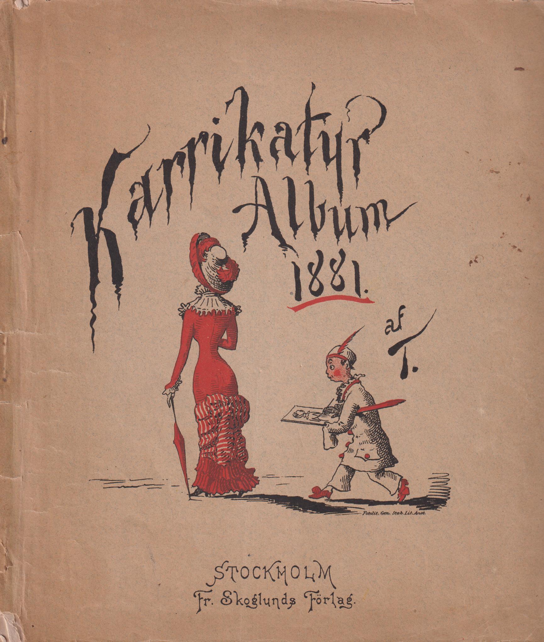 Karrikatyralbum 1881 af T.
