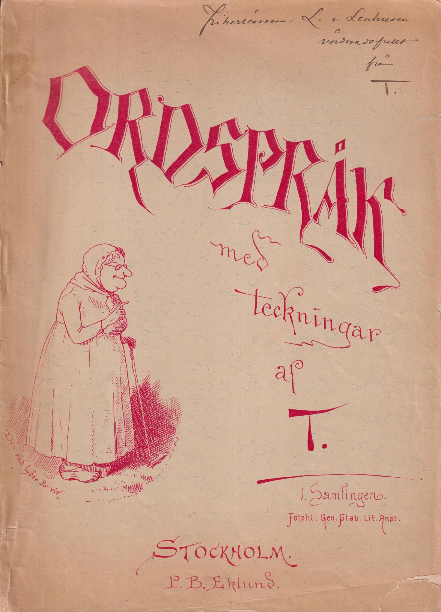 Ordspråk med teckningar af T. 1 Samlingen.