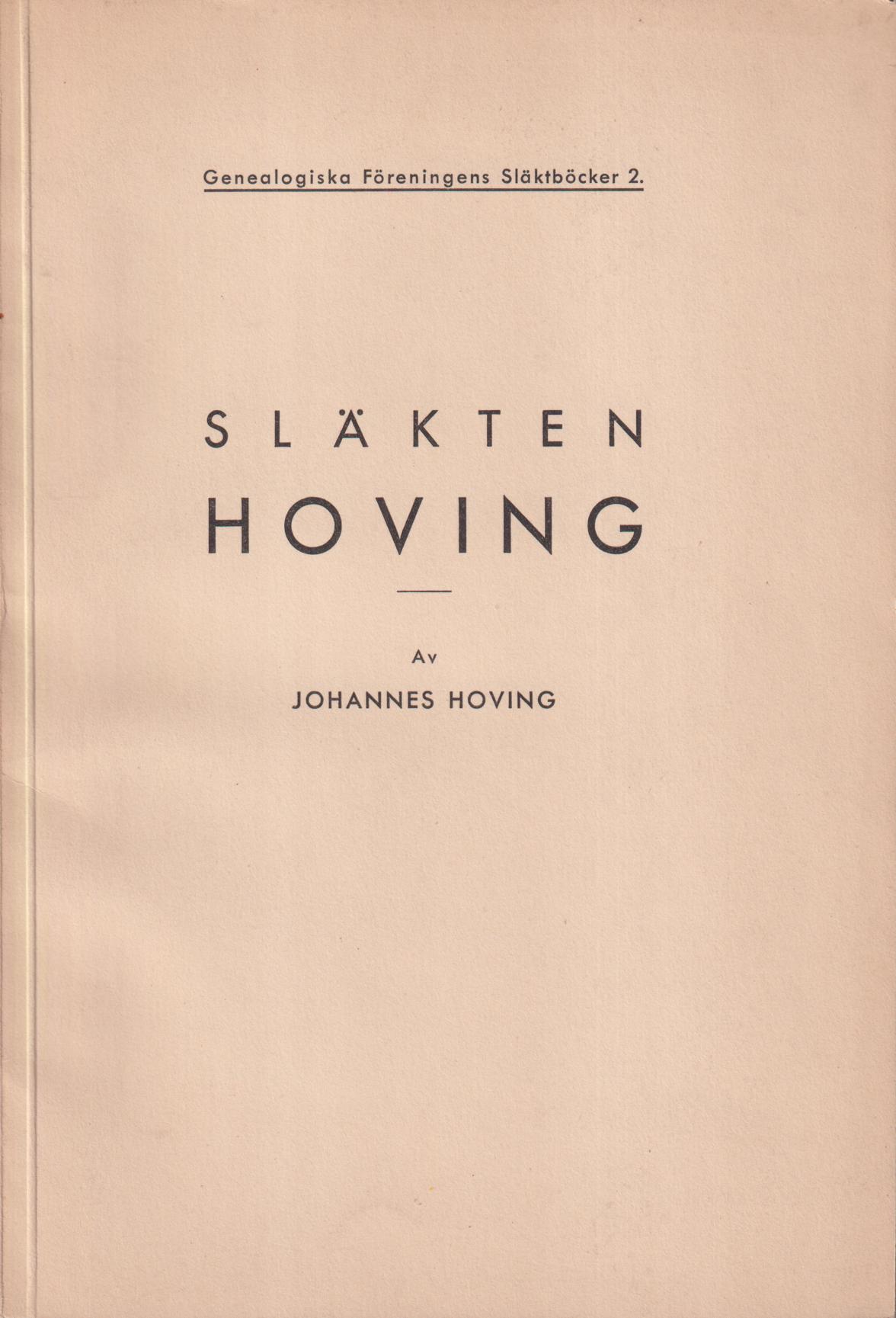 Släkten Hoving.