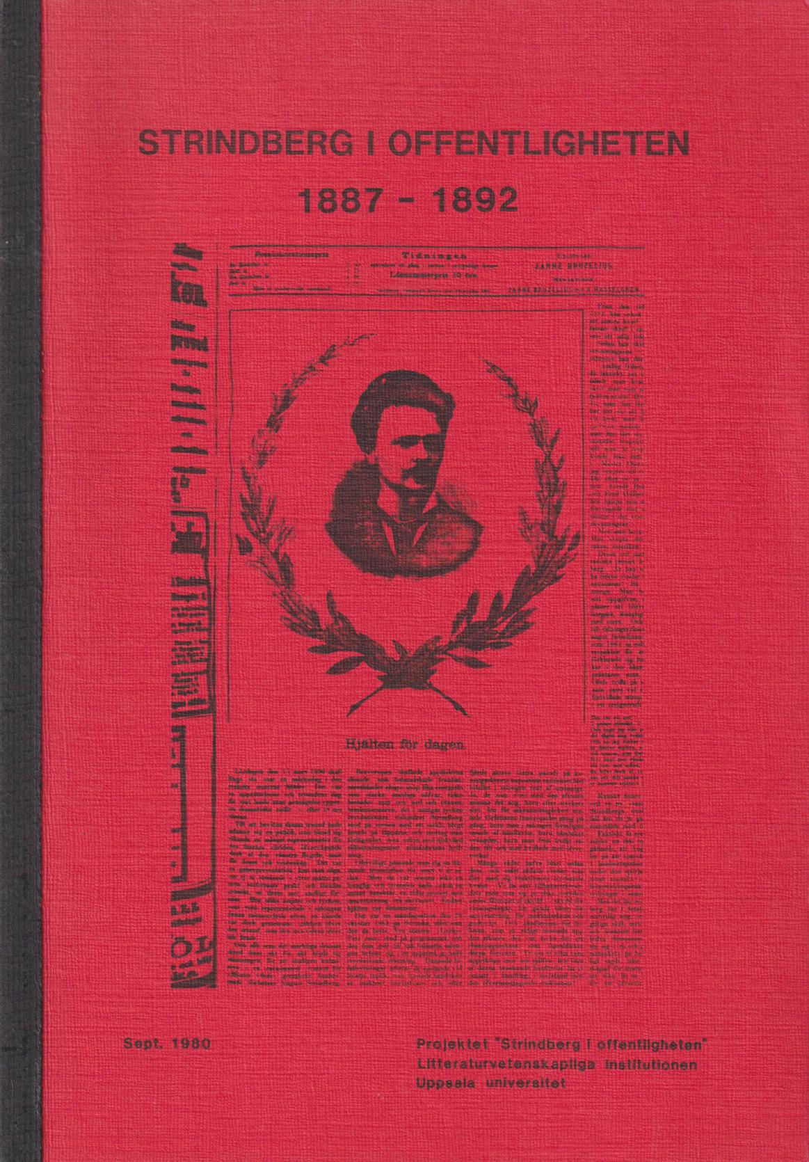 Strindberg i offentligheten 1887-1892 [= omslagstitel].