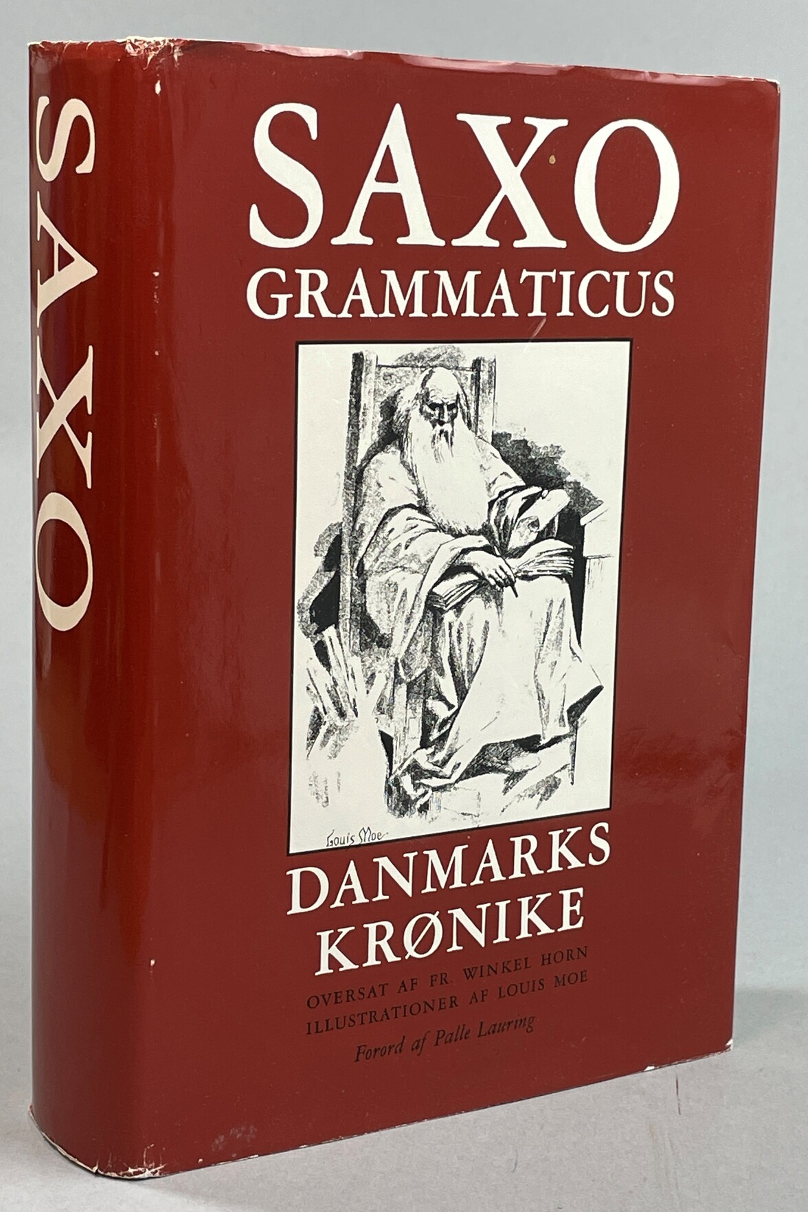 Danmarks Krønike. Oversat af Fr. Winkel Horn. Illustrationer af Louis Moe. Forord af Palle Lauring. [Utg. av] Peter Asschenfeldt's Bogklub.