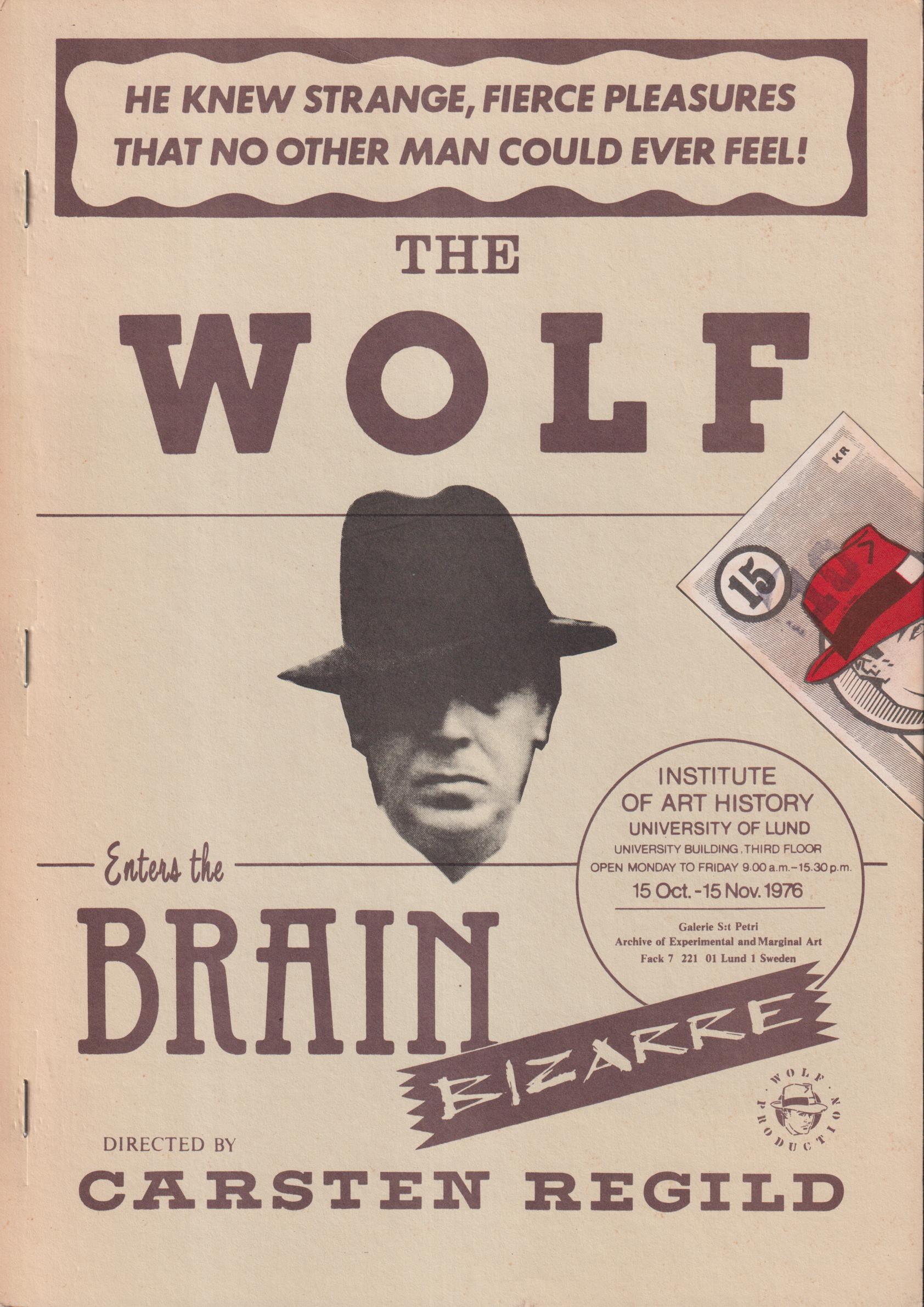 The Wolf Enters the Brain. Directed by Carsten Regild. [Utg. av] Institute of Art History, University of Lund.