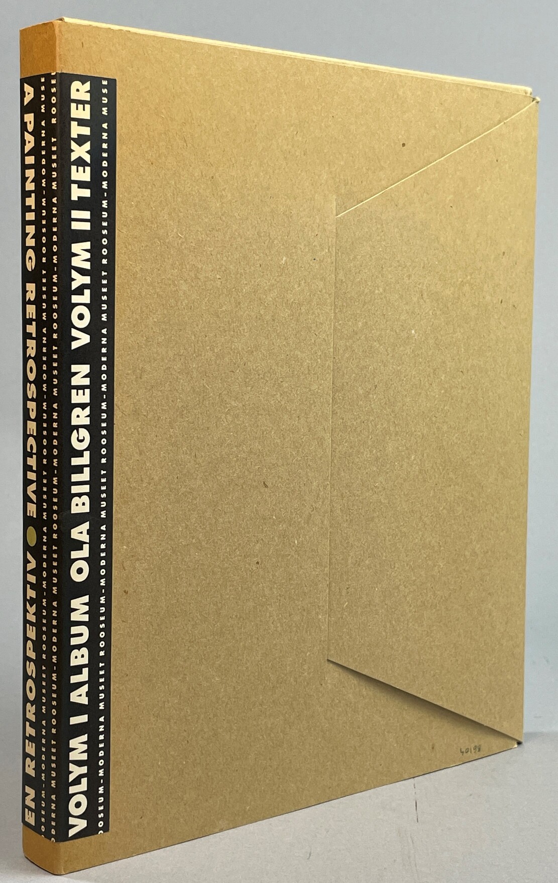 Ola Billgren. En retrospektiv. Vol. 1 Album. [... Vol. 2. Texter]. [Utg. av] Rooseum / Moderna Museet.