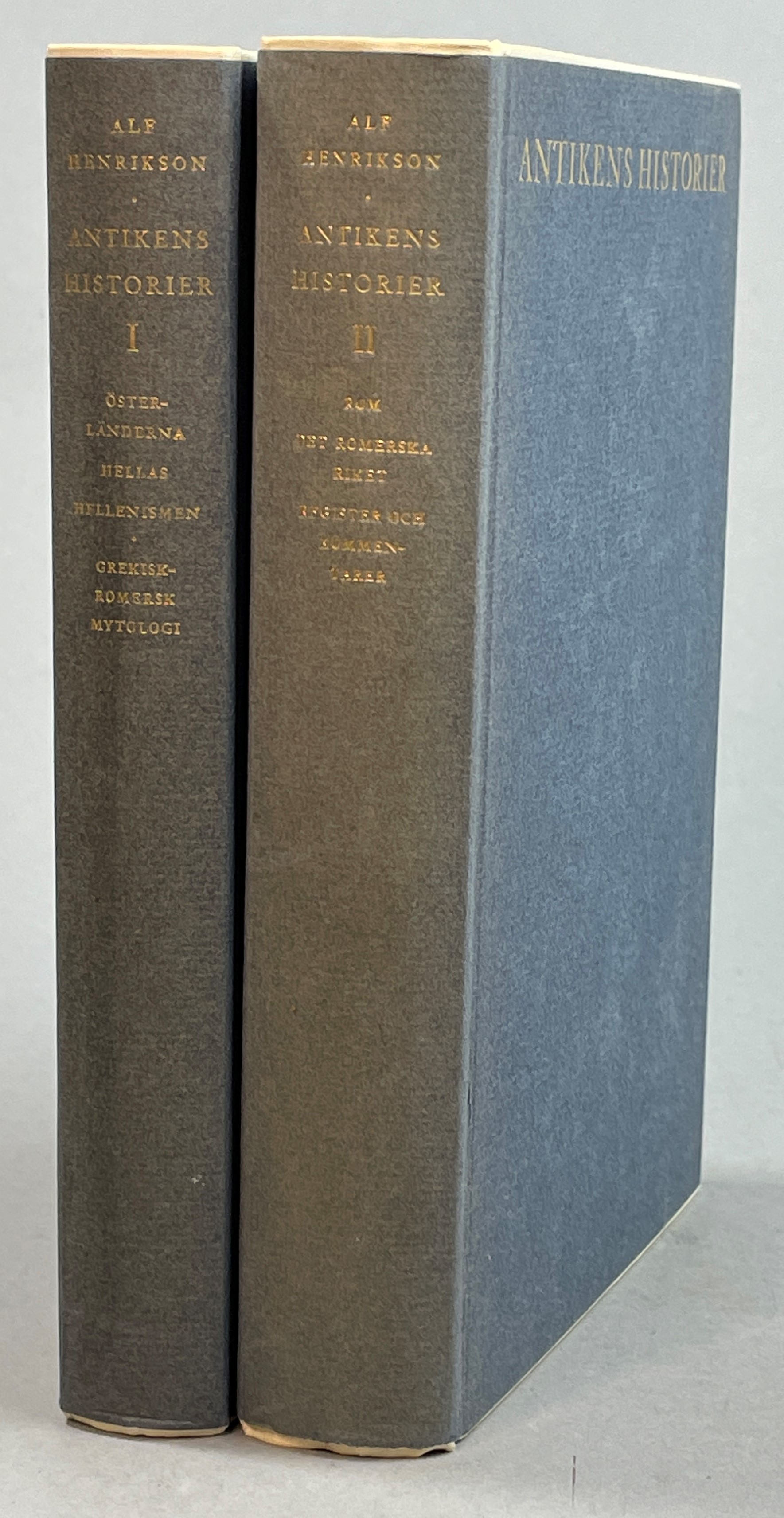 Antikens historier I. [Österländerna, Hellas, Hellenismen. Grekisk-romersk mytologi]. [... II. Rom. Det romerska riket. Register och kommentarer]. Med teckningar av Håkan Bonds.