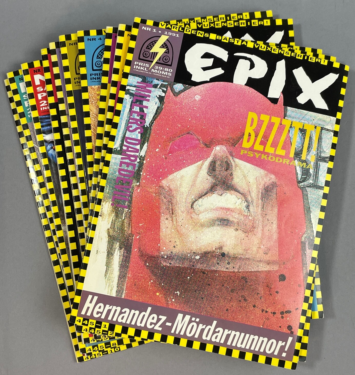 Epix 1991:1-10. [Utg. av] Atlantic Förlags AB (1-8) & RSR Epix AB (9-10).