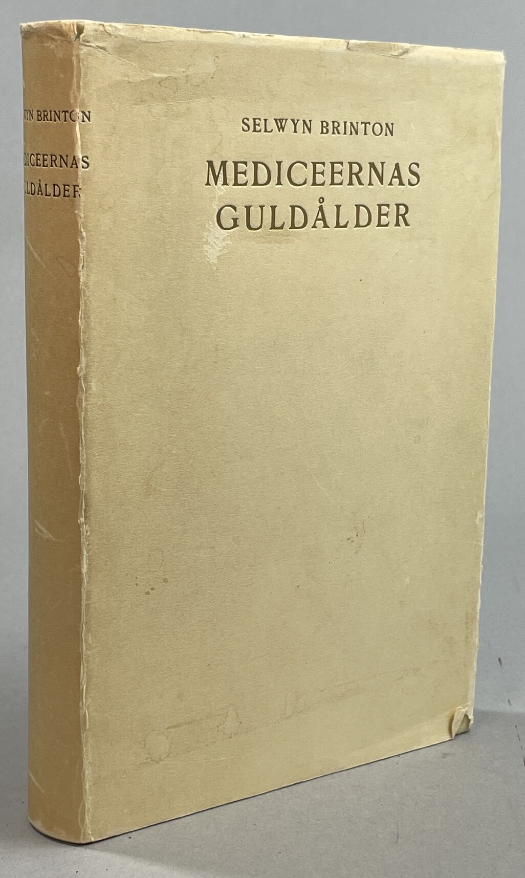 Mediceernas guldålder (Cosimo, Piero, Lorenzo de Medici) 1434-1494. Bemyndigad översättning av Martin Martelius. [Utg. av] Wahlström & Widstrand.