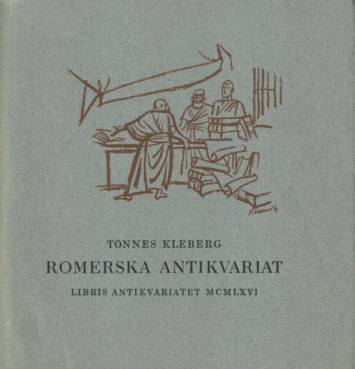 Romerska antikvariat. Teckningar av Gunnar Brusewitz. [Utg. av] Libris Antikvariatet.