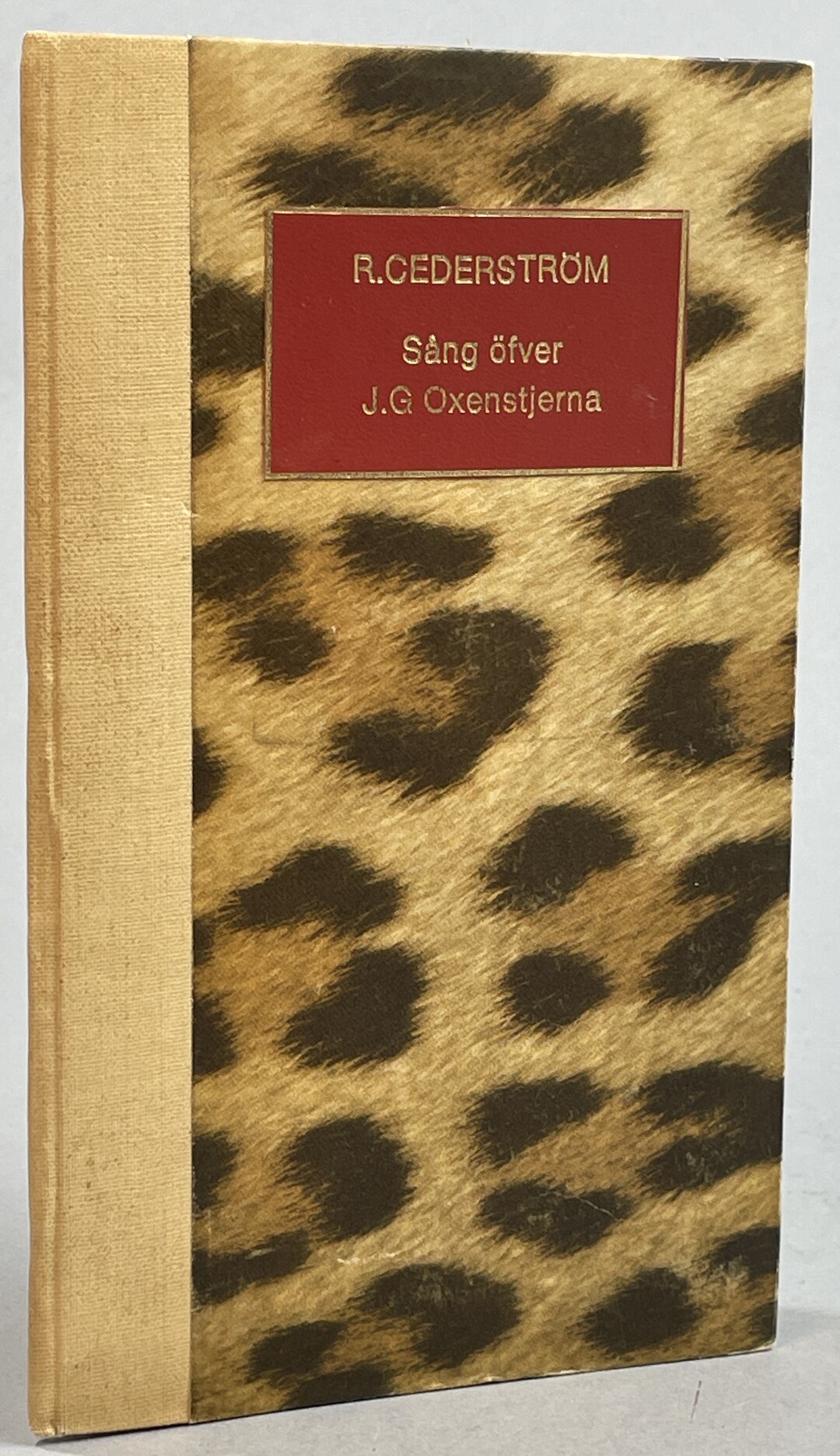 Sång öfver grefve Joh. Gabr. Oxenstjerna. [Utg. av] A. Bonnier.