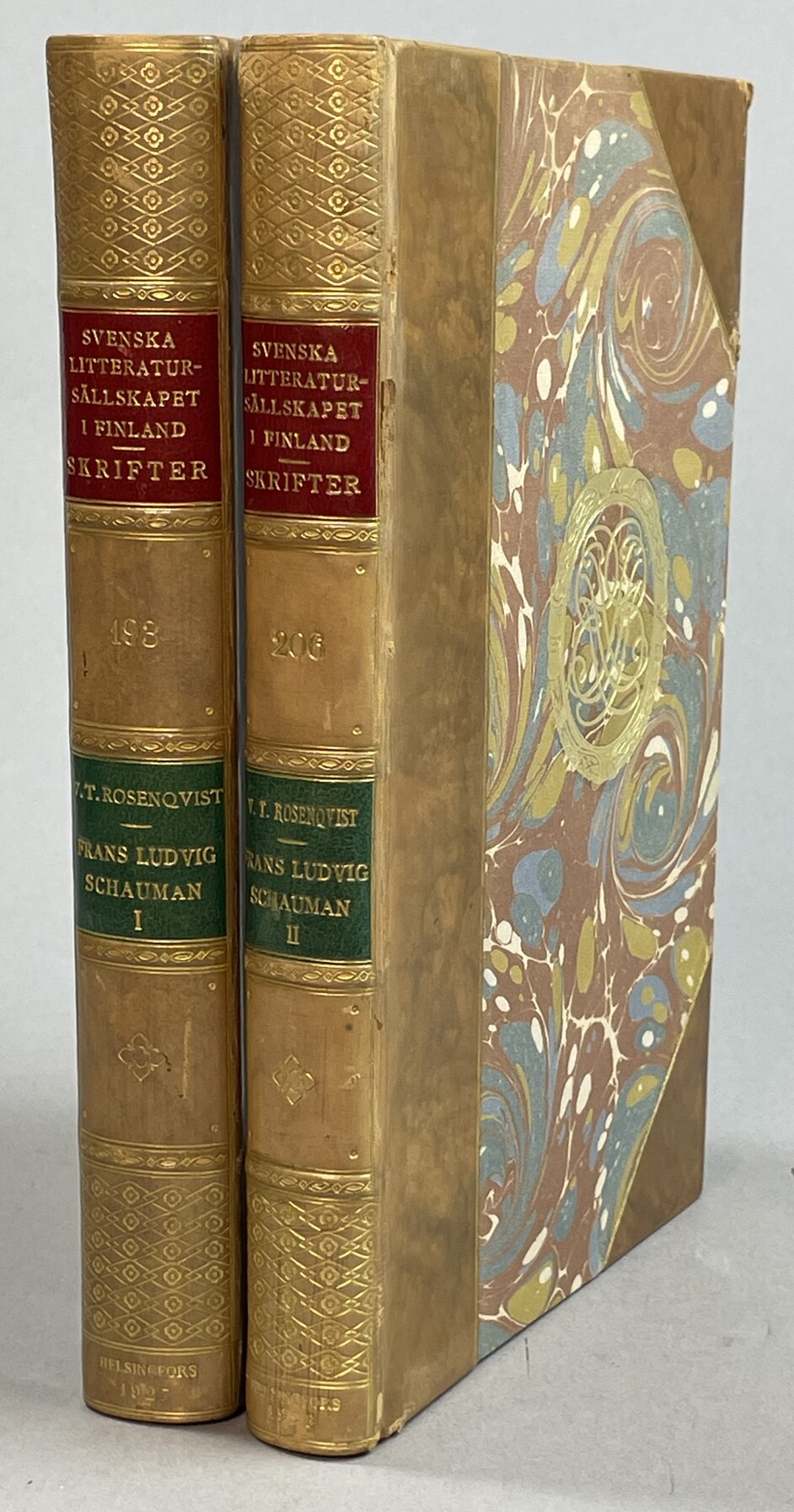 Frans Ludvig Schauman. Tecknad av V.T. Rosenqvist. Förra delen. [... Senare delen. Verket slutfört av Alfons Takolander].