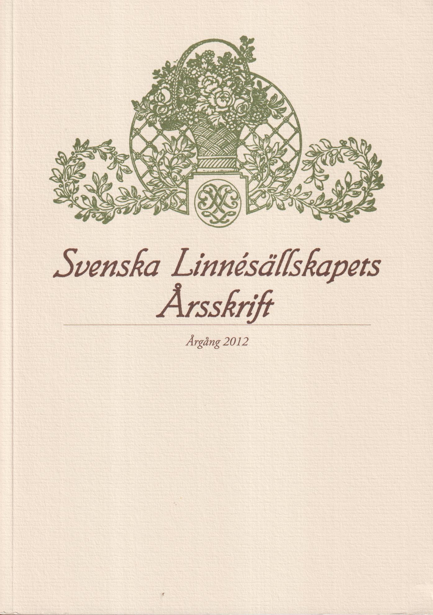 Resa till Tripoli. Utgiven med inledning och transkribering av Viveka Hansen [i: Svenska Linnésällskapets Årsskrift. Årgång 2012].
