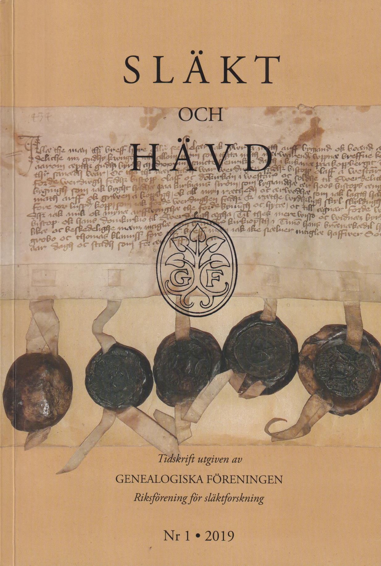 Släkt och Hävd 2019:1-4.