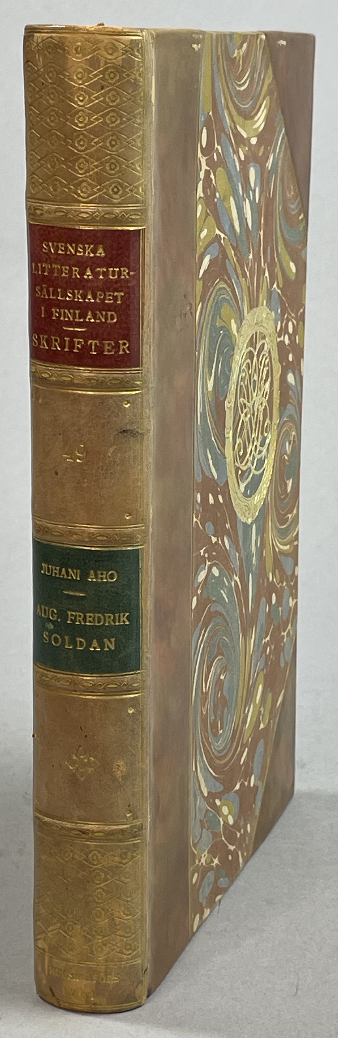 En idéernas man. Biografi öfver August Fredrik Soldan af Juhani Aho. Med illusstrationer af Soldan m.fl.
