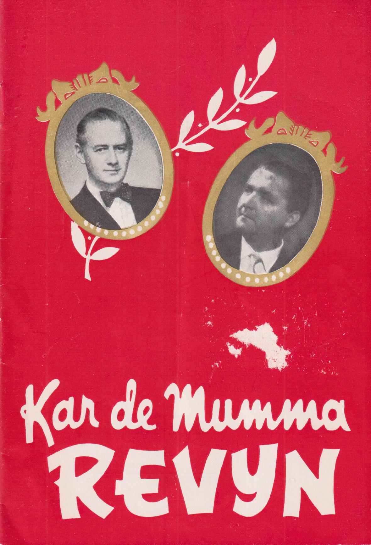 Kar de Mumma revyn [= omslagstitel].