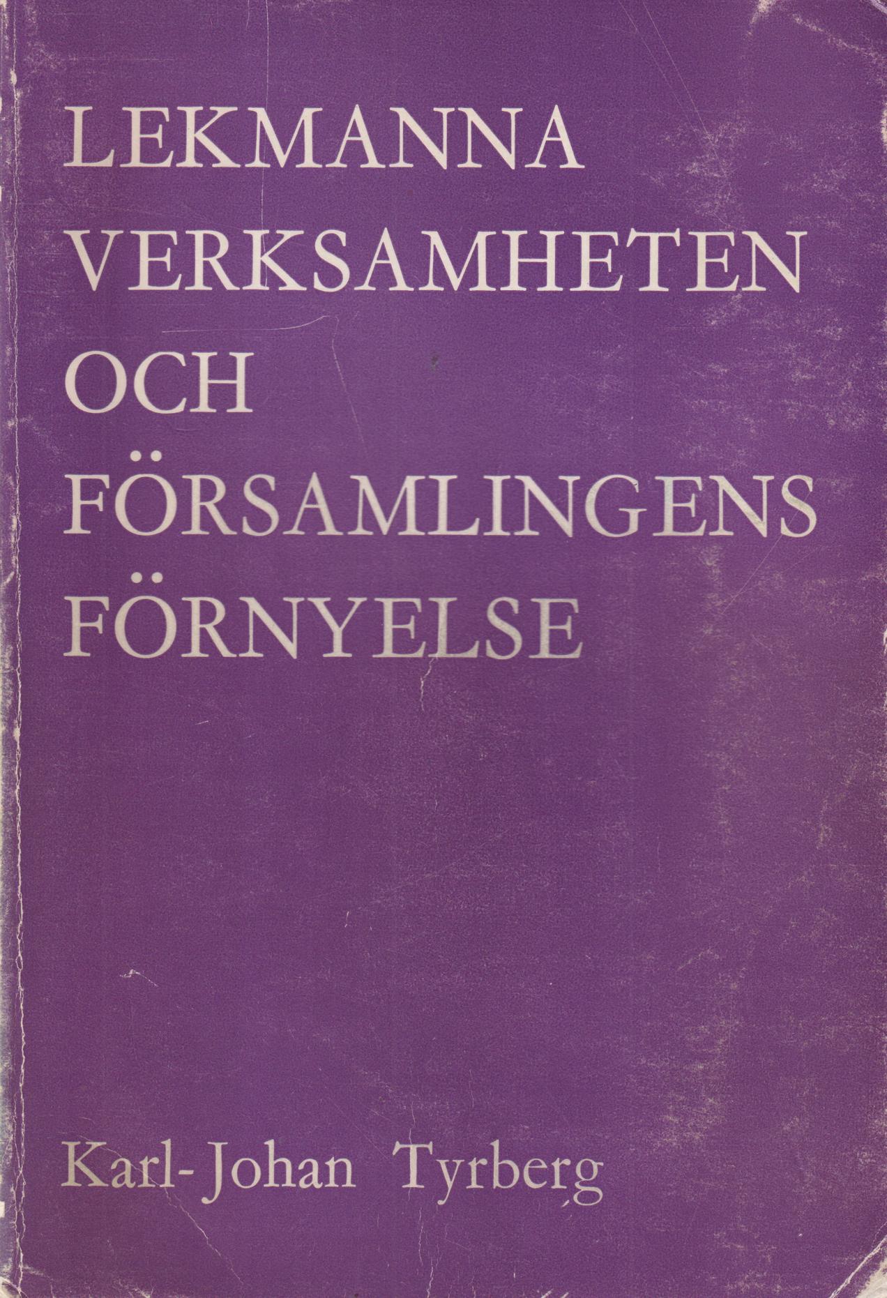 Lekmannaverksamheten och församlingens förnyelse. Debatter och strävanden inom Lunds stift 1848 - omkr. 1860. Mit einer deutschen Zusammenfassung. [Utg. av] CWK Gleerup Bokförlag.