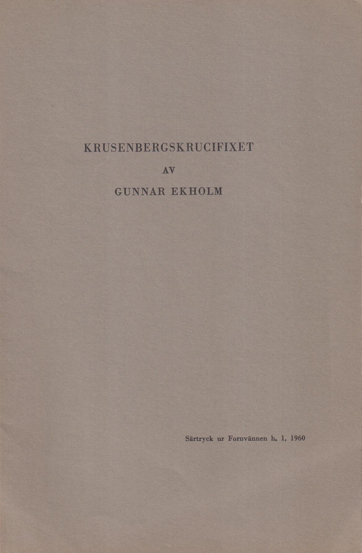 Krusenbergskrucifixet [= rubrik].
