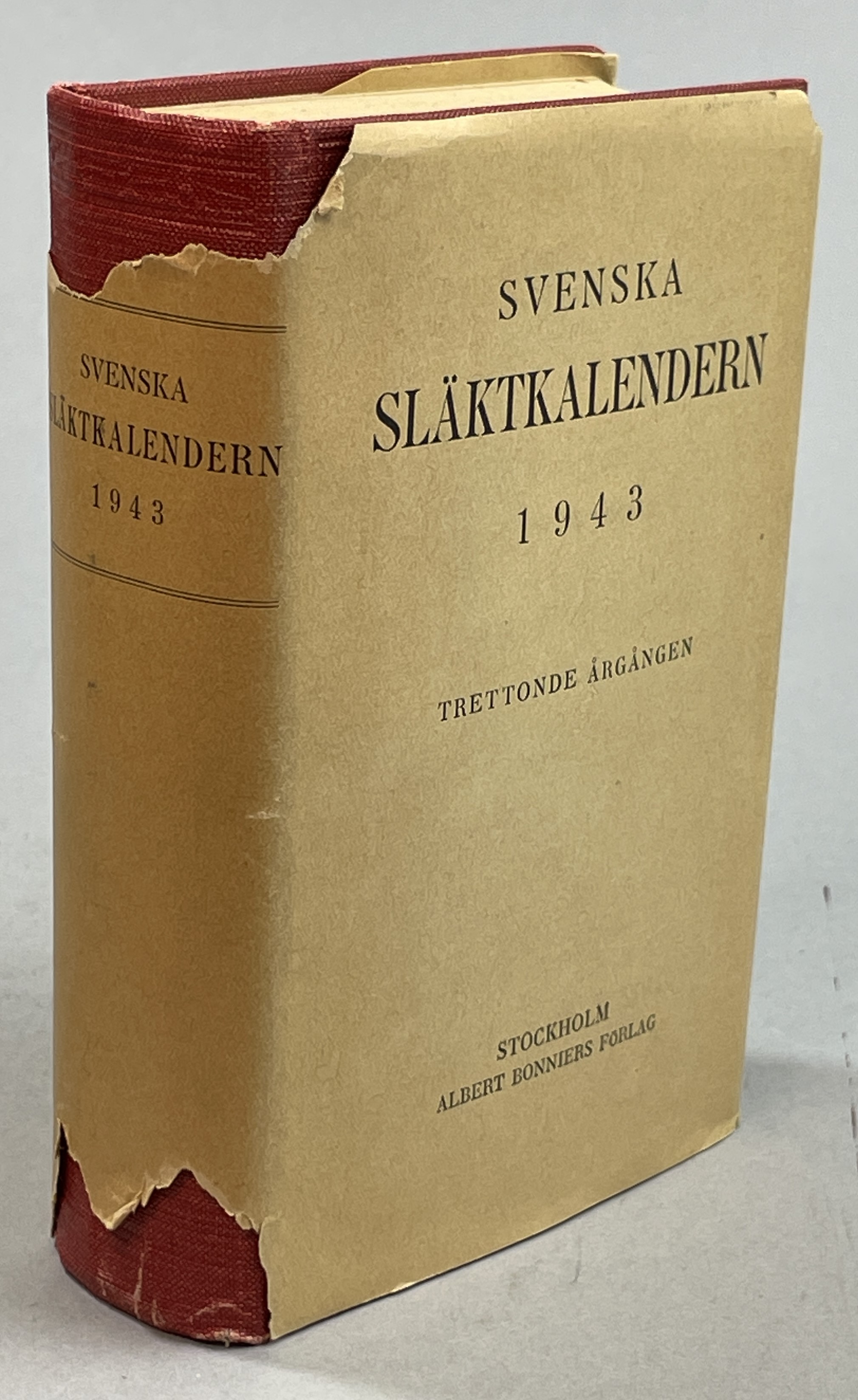 Svenska släktkalendern 1943. Utg. af Gustaf Elgenstierna. Trettonde årgången. Med 15 porträtt.