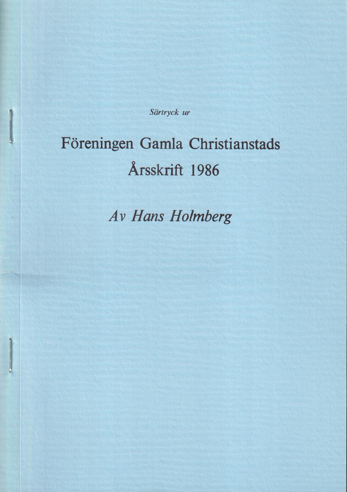 Några miniutfärder inom Kristianstad [= rubrik].