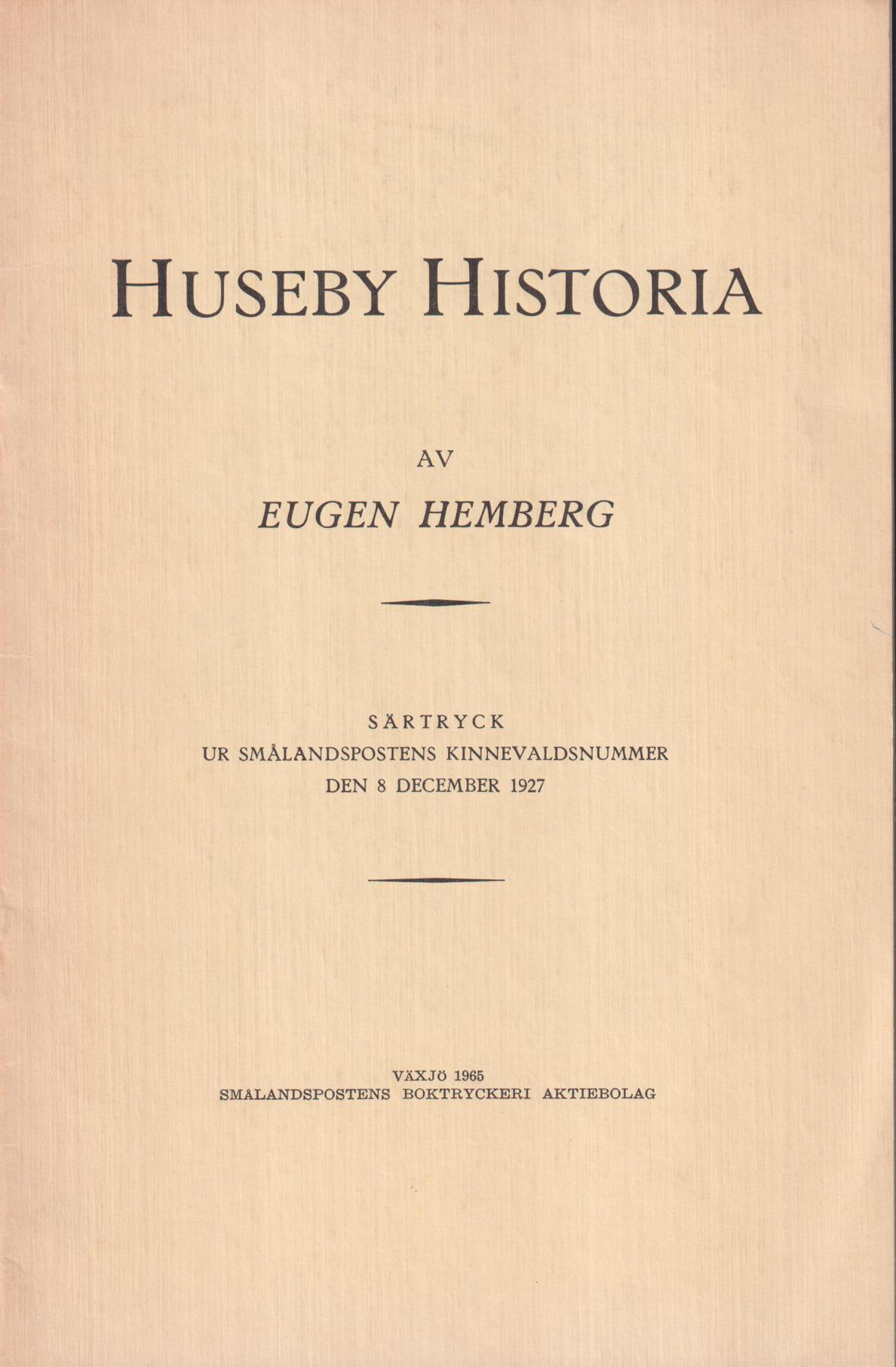 Huseby historia.