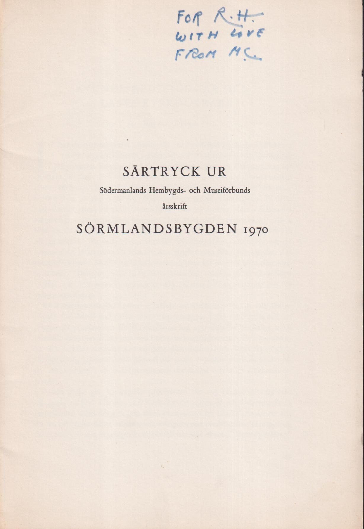 Avundspredikningar och låsta kyrkdörrar [= rubrik].