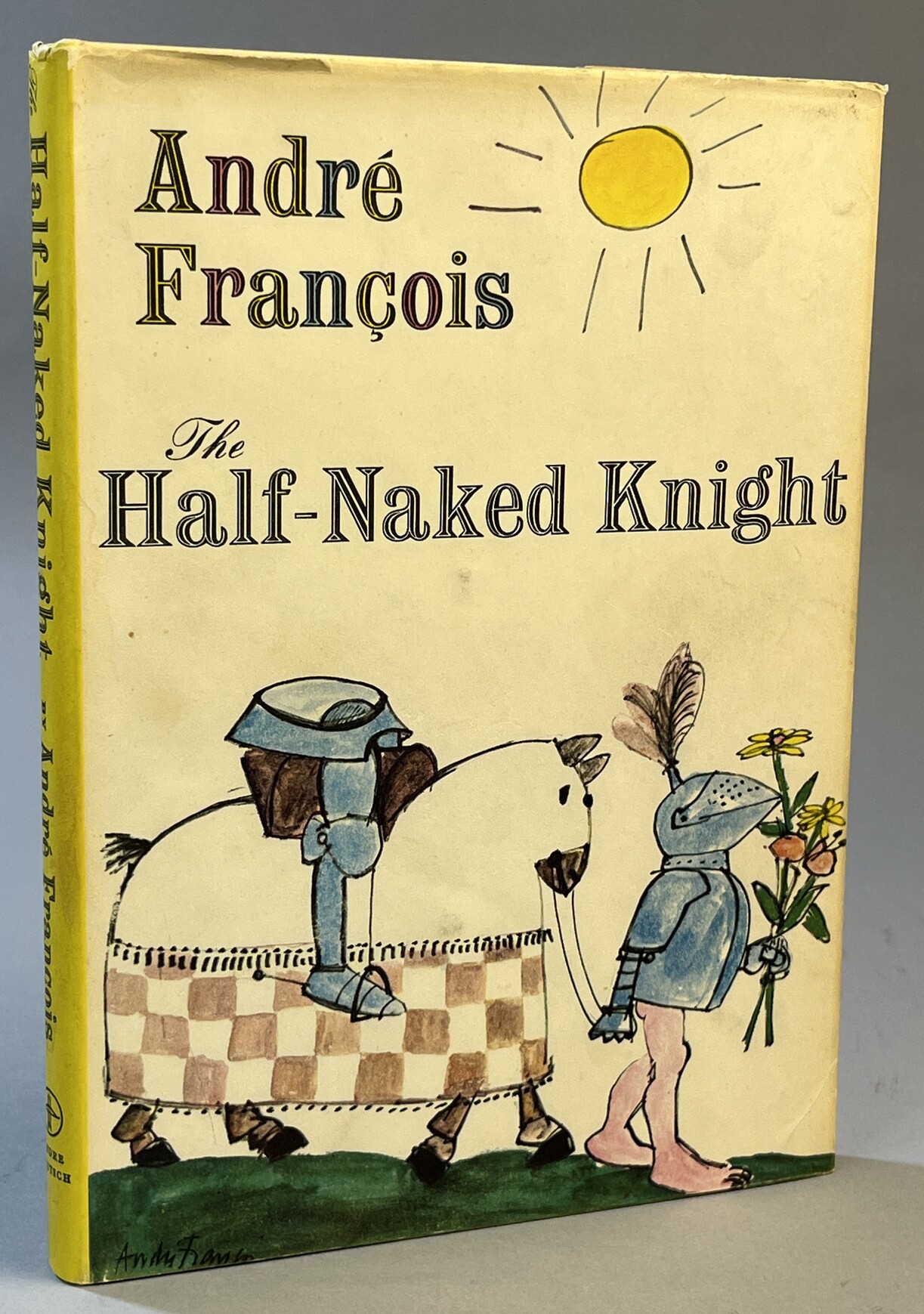 The half-naked knight. Cartoons and drawings.