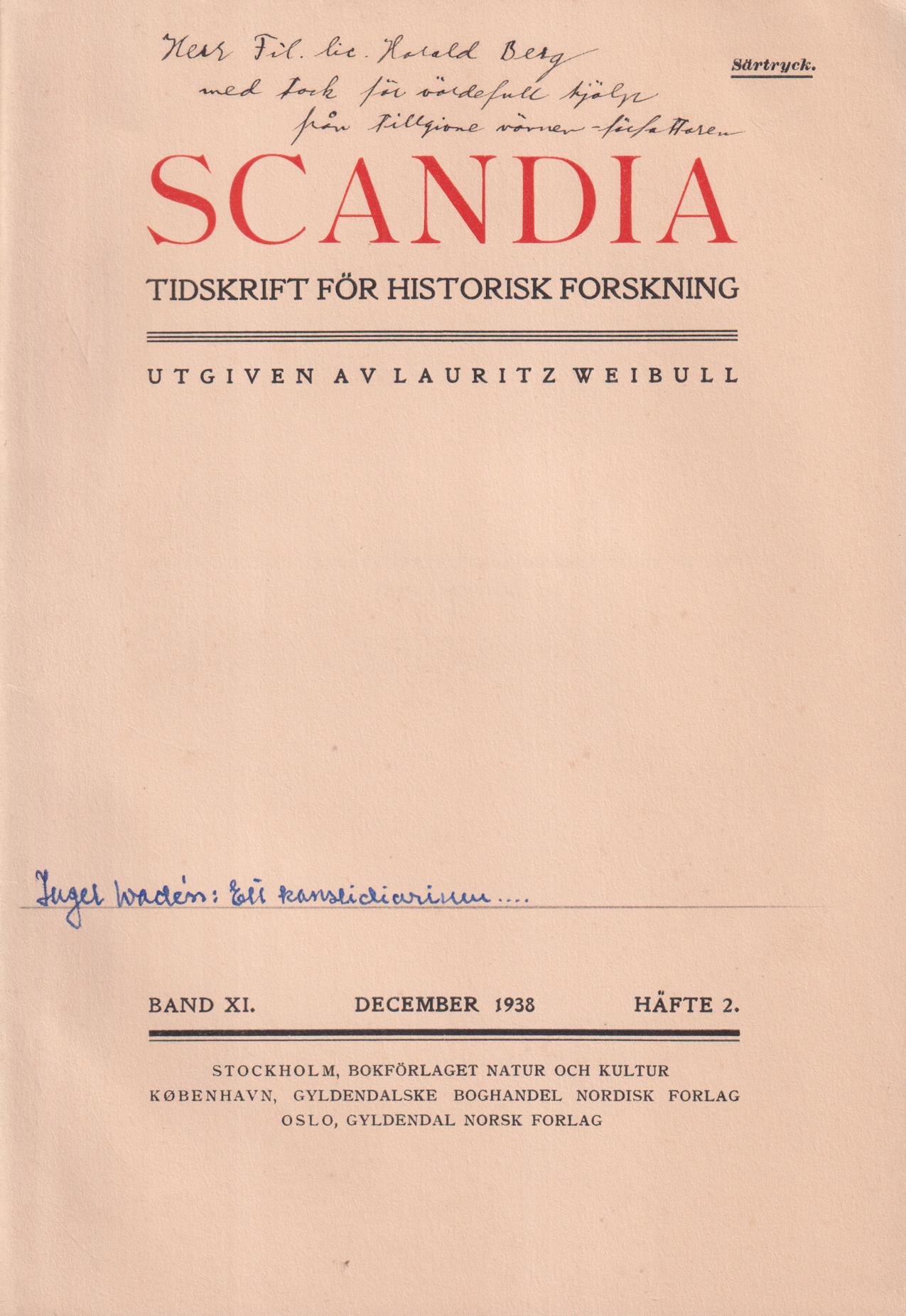Ett kanslidiarium från Carl IX:s sista och Gustaf Adolfs första regeringsår [= rubrik].